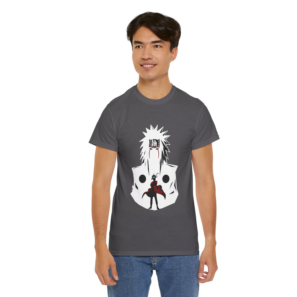 Anime Shadow Warrior T-Shirt — Silhouette Battle Graphic Tee