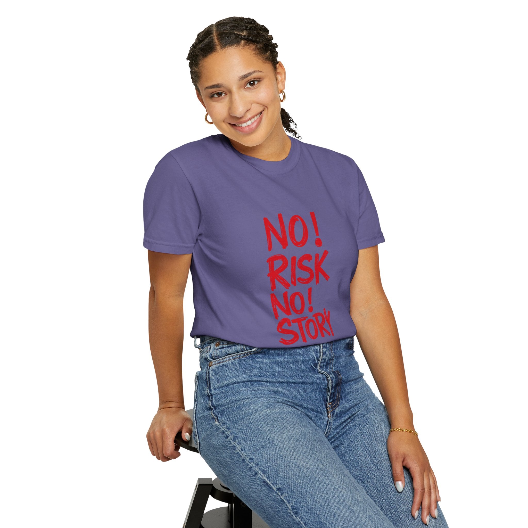 No Risk No Story T-Shirt — Motivational Graphic Tee