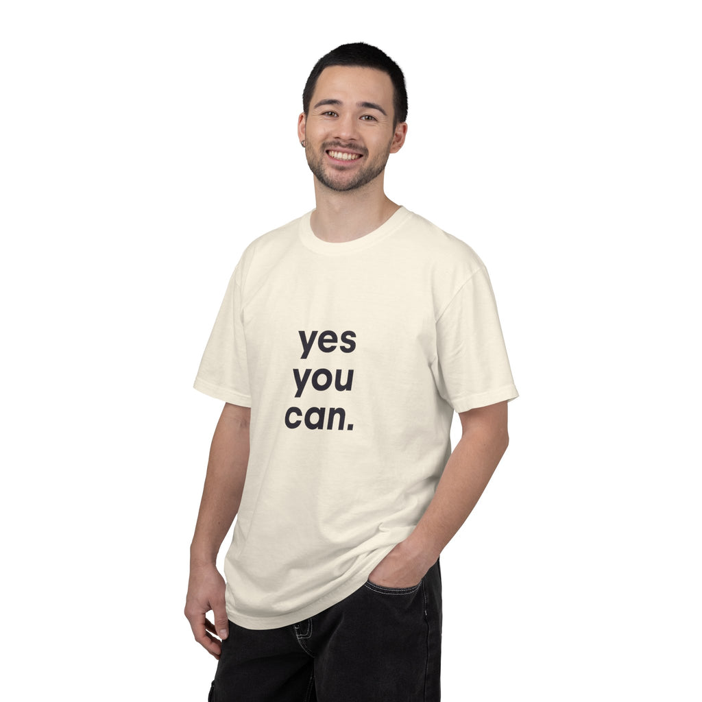 Yes You Can T-Shirt — Minimal Motivational Tee