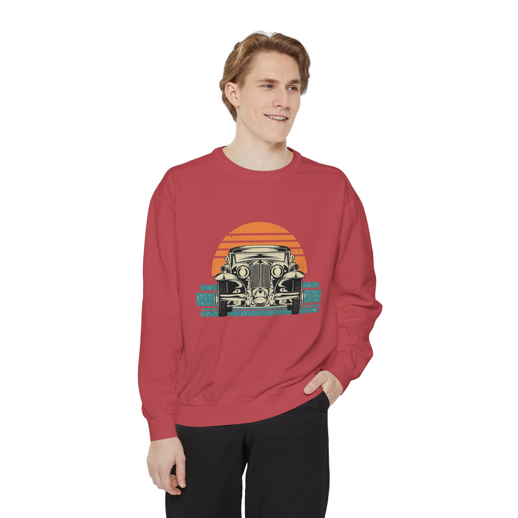 Vintage Car Sunset Sweatshirt