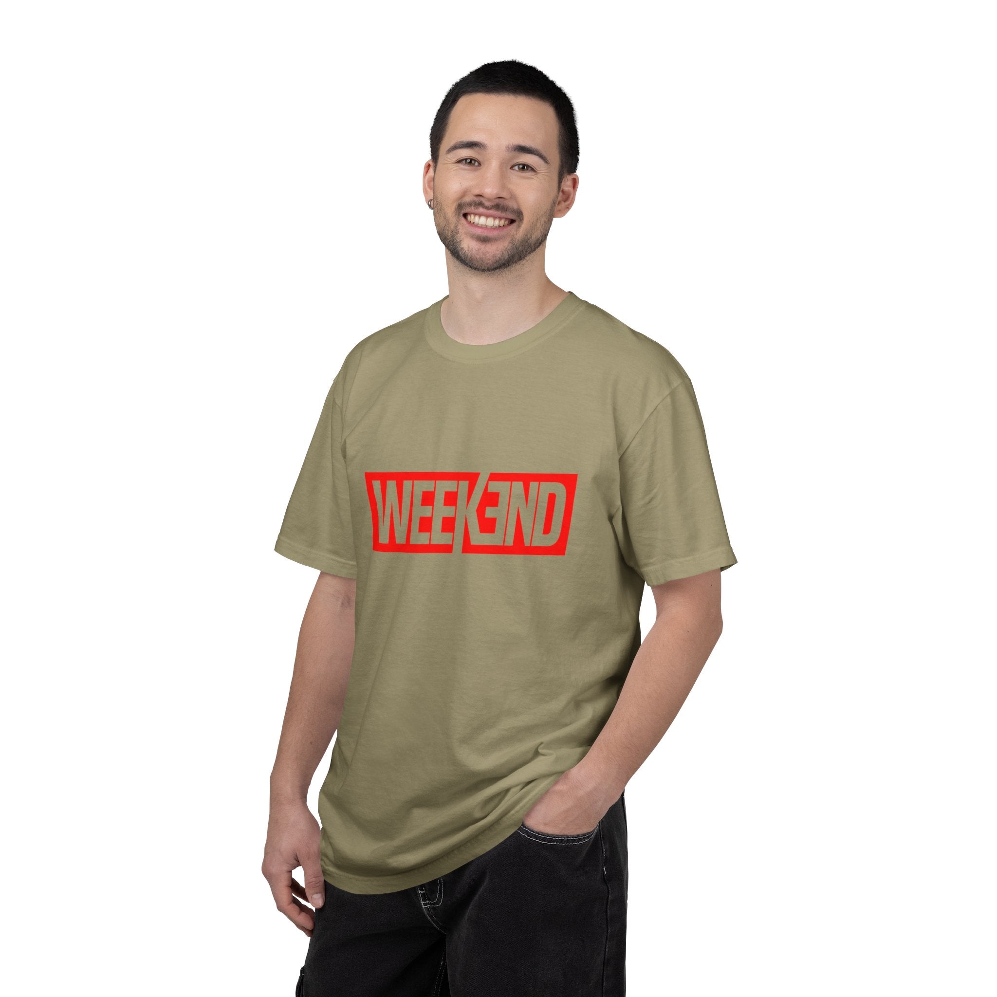 Weekend Box Logo T-Shirt — Retro Red Graphic Tee