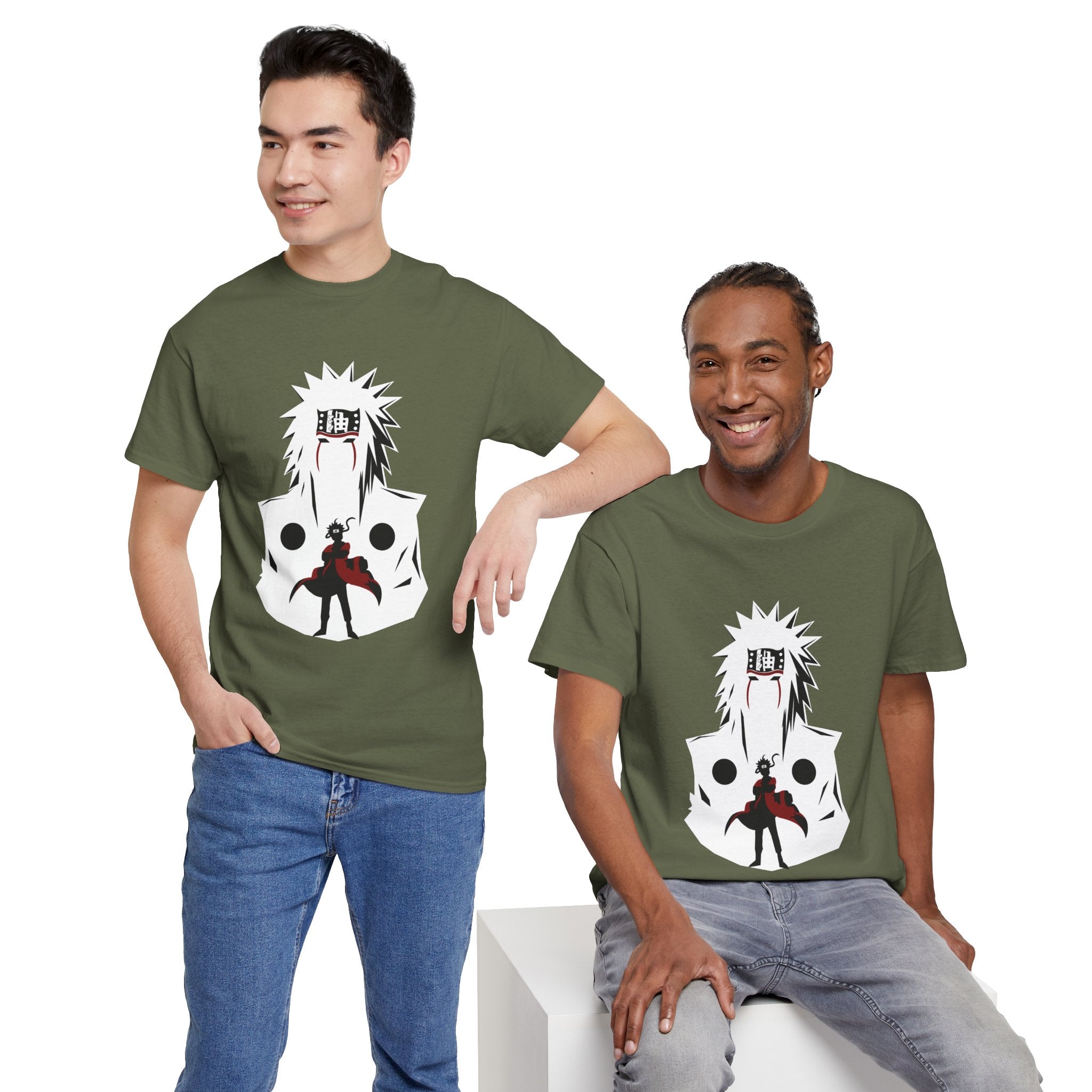 Anime Shadow Warrior T-Shirt — Silhouette Battle Graphic Tee