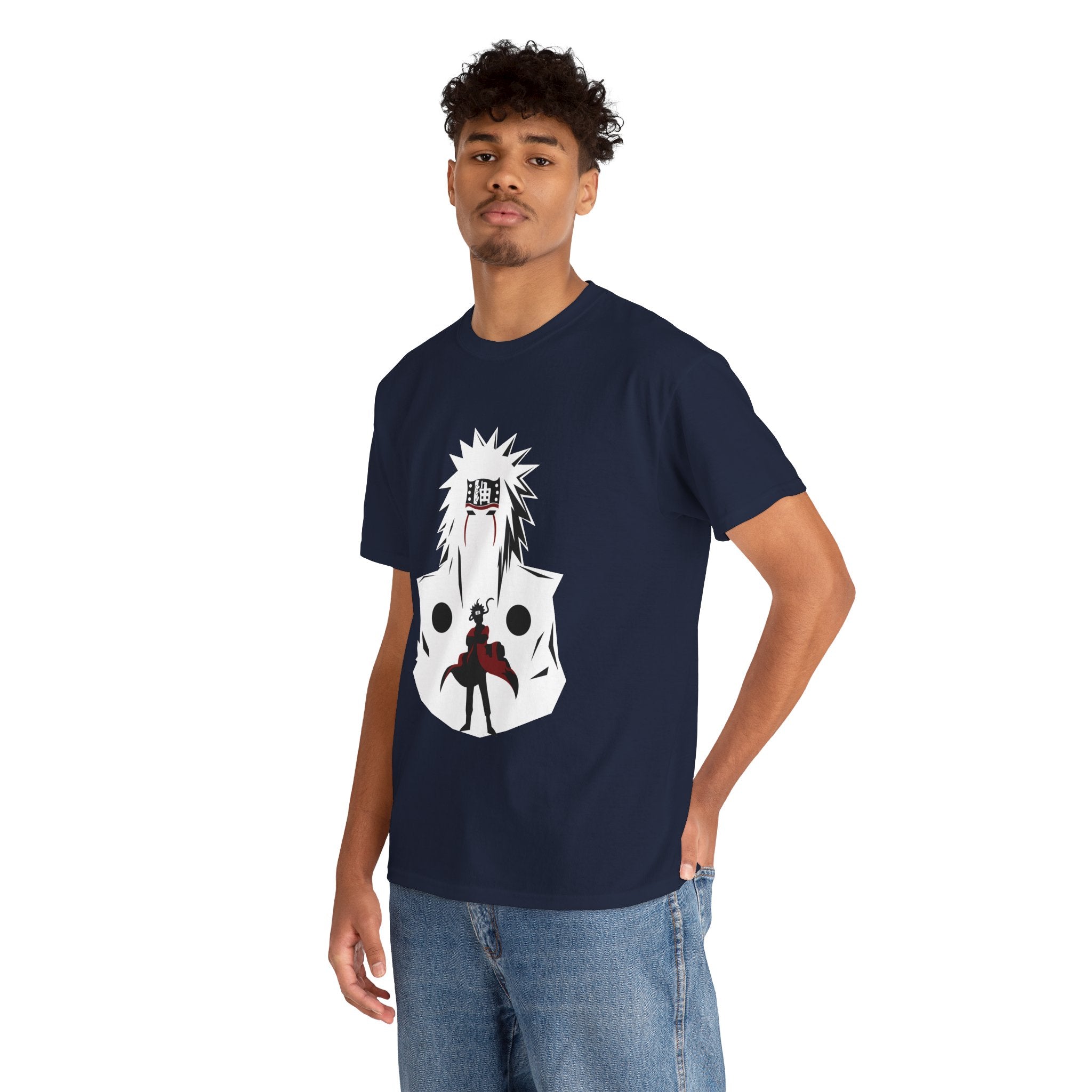 Anime Shadow Warrior T-Shirt — Silhouette Battle Graphic Tee