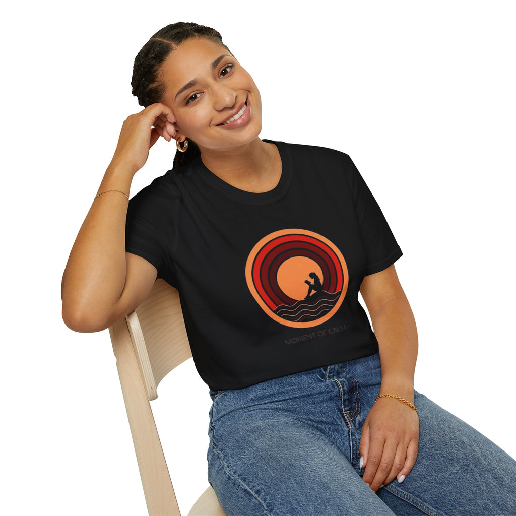 Sunset Surf T-Shirt — Retro Waves "Saltwater & Soul" Graphic Tee