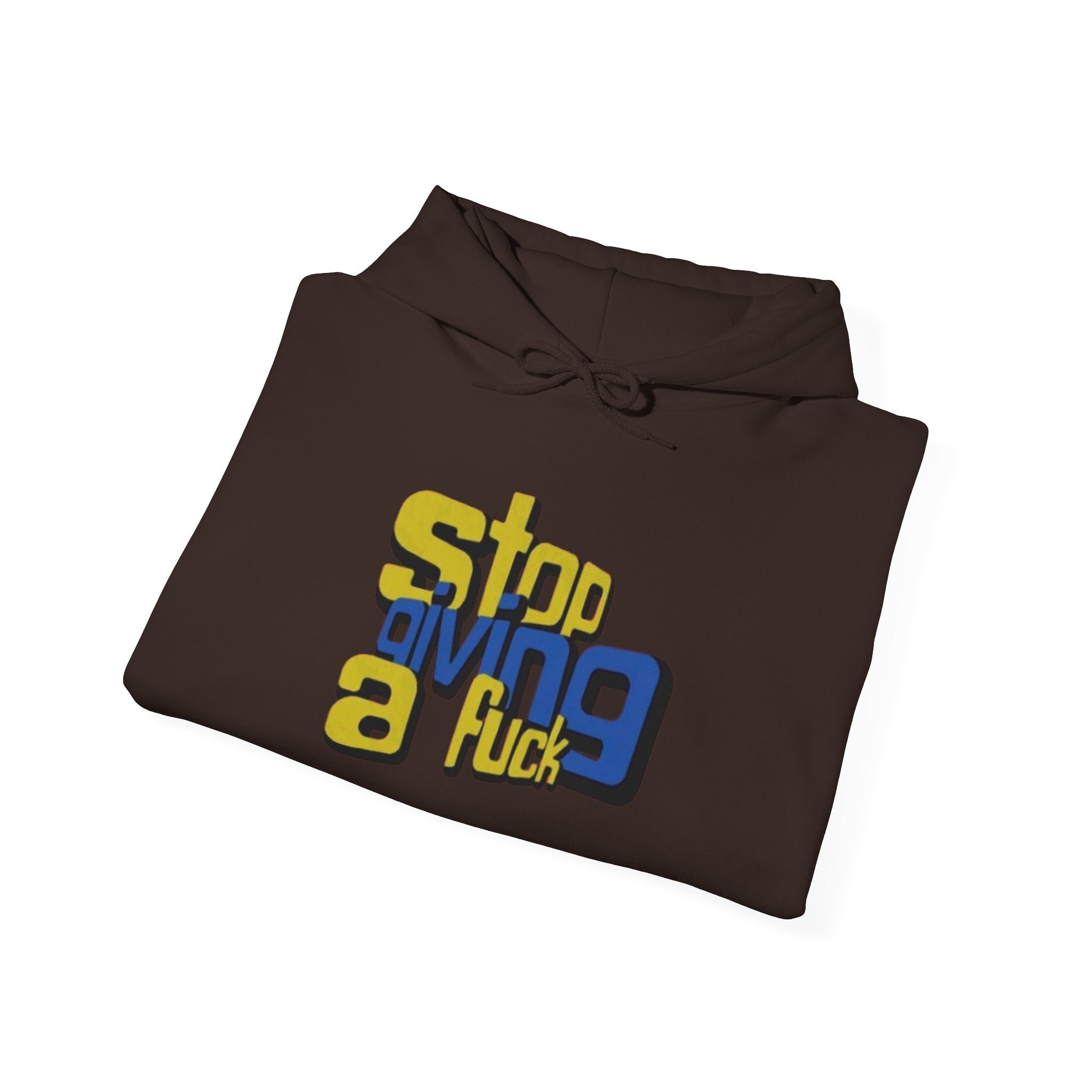 Hoodie — "Stop Giving a F*ck" Bold Retro Graphic Hoodie