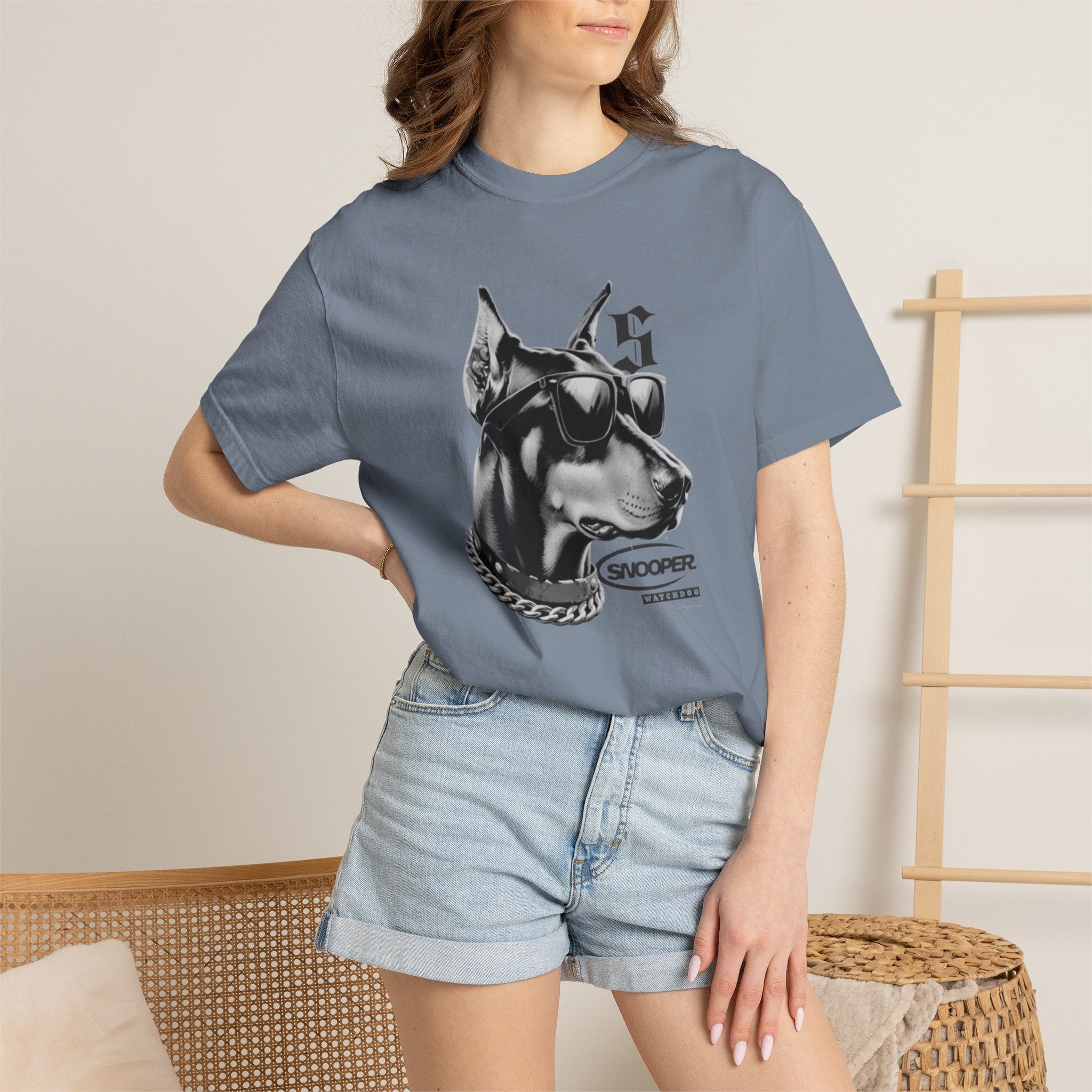Doberman Sunglasses Graphic T-Shirt — "Snooper" Streetwear Tee