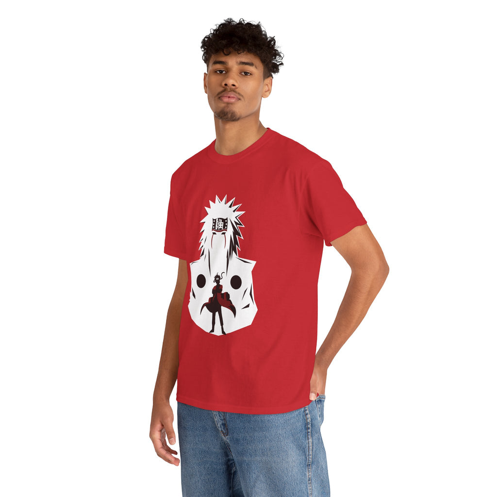 Anime Shadow Warrior T-Shirt — Silhouette Battle Graphic Tee