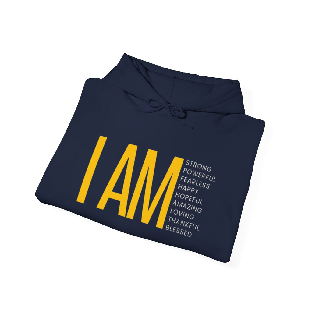 I AM Affirmation Hoodie — Inspirational Self-Love Sweatshirt