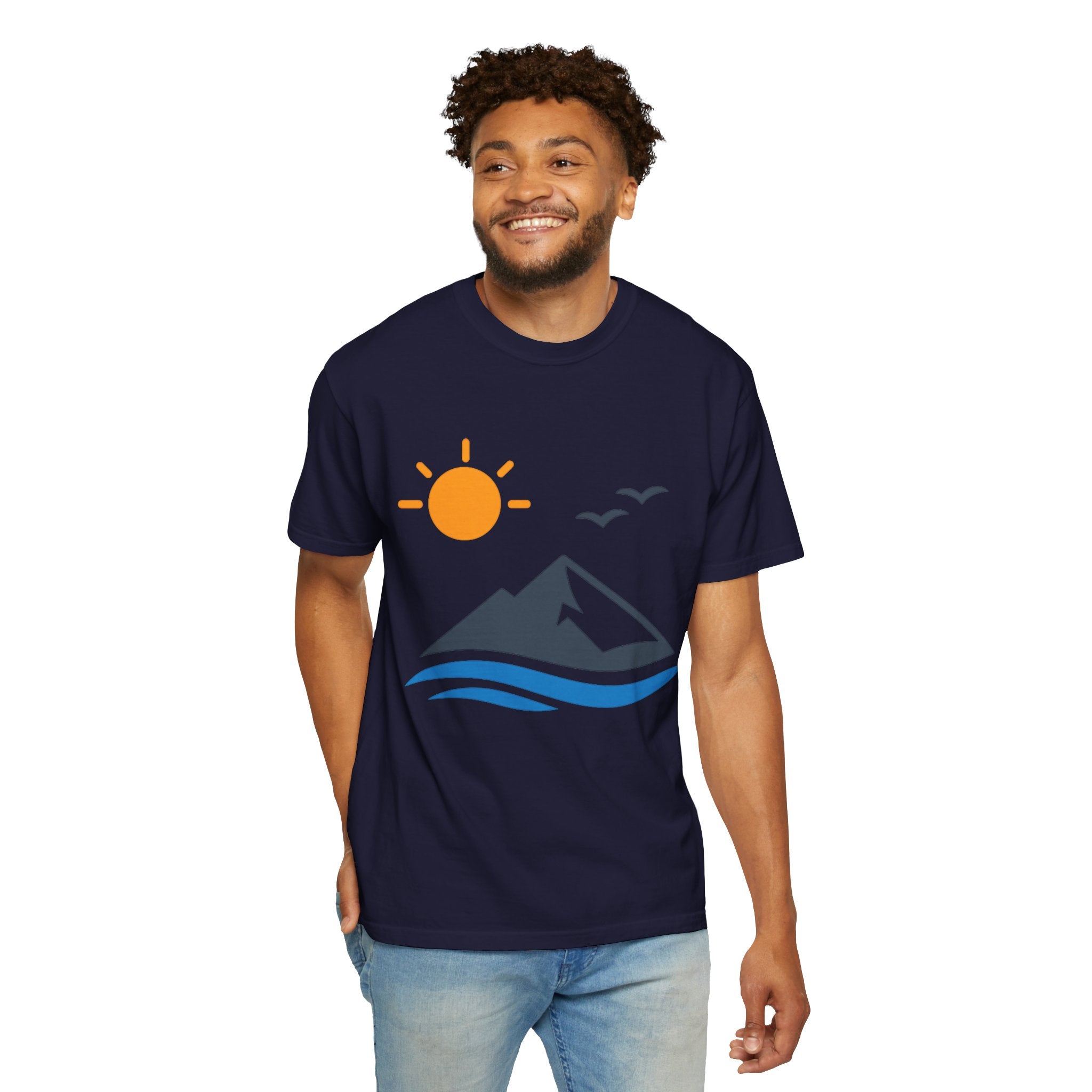 Mountain Sunrise T-Shirt — Scenic Outdoor Graphic Tee