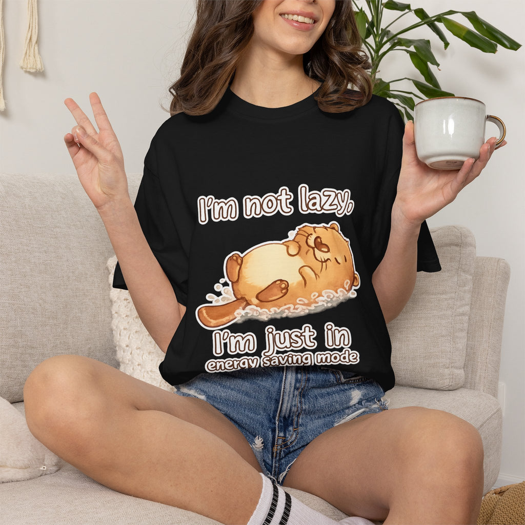 Funny 'I'm Not Lazy, I'm in Energy Saving Mode' T-Shirt