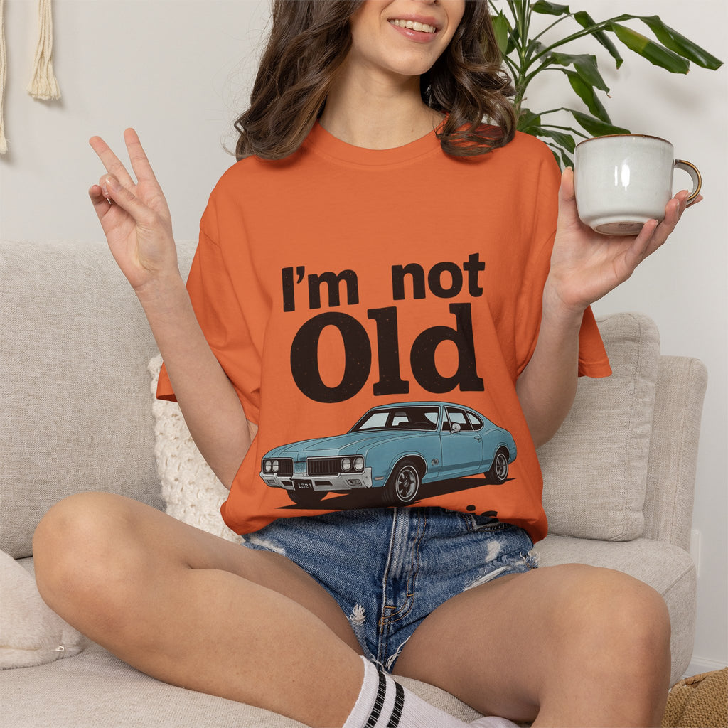 Classic Car T-Shirt — "I'm Not Old I'm Classic" Vintage Auto Tee