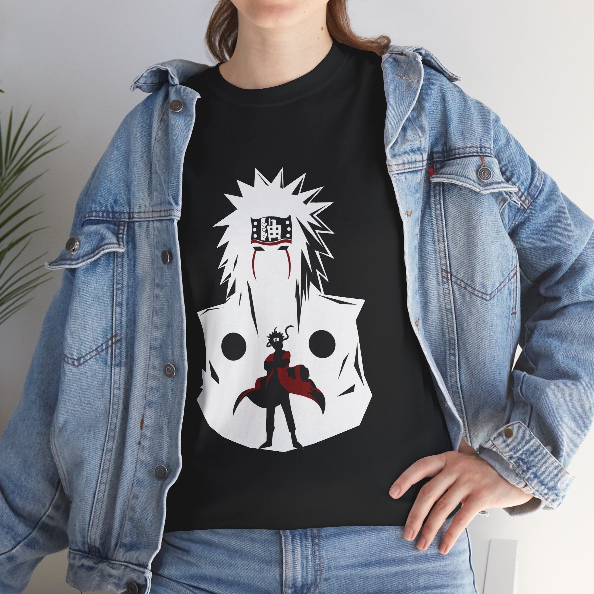 Anime Shadow Warrior T-Shirt — Silhouette Battle Graphic Tee