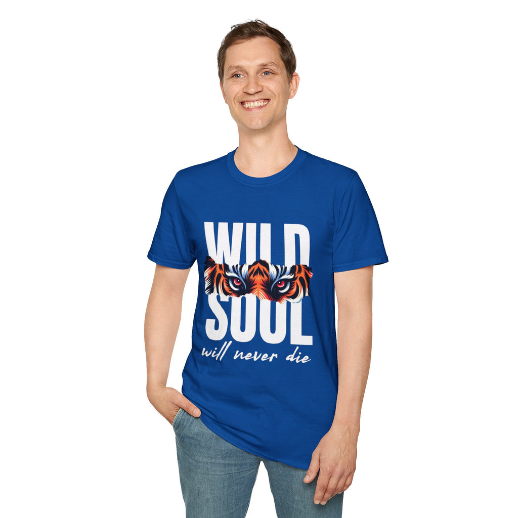 Wild Soul T-Shirt – "Wild Soul Will Never Die" Tiger Eyes Graphic Tee