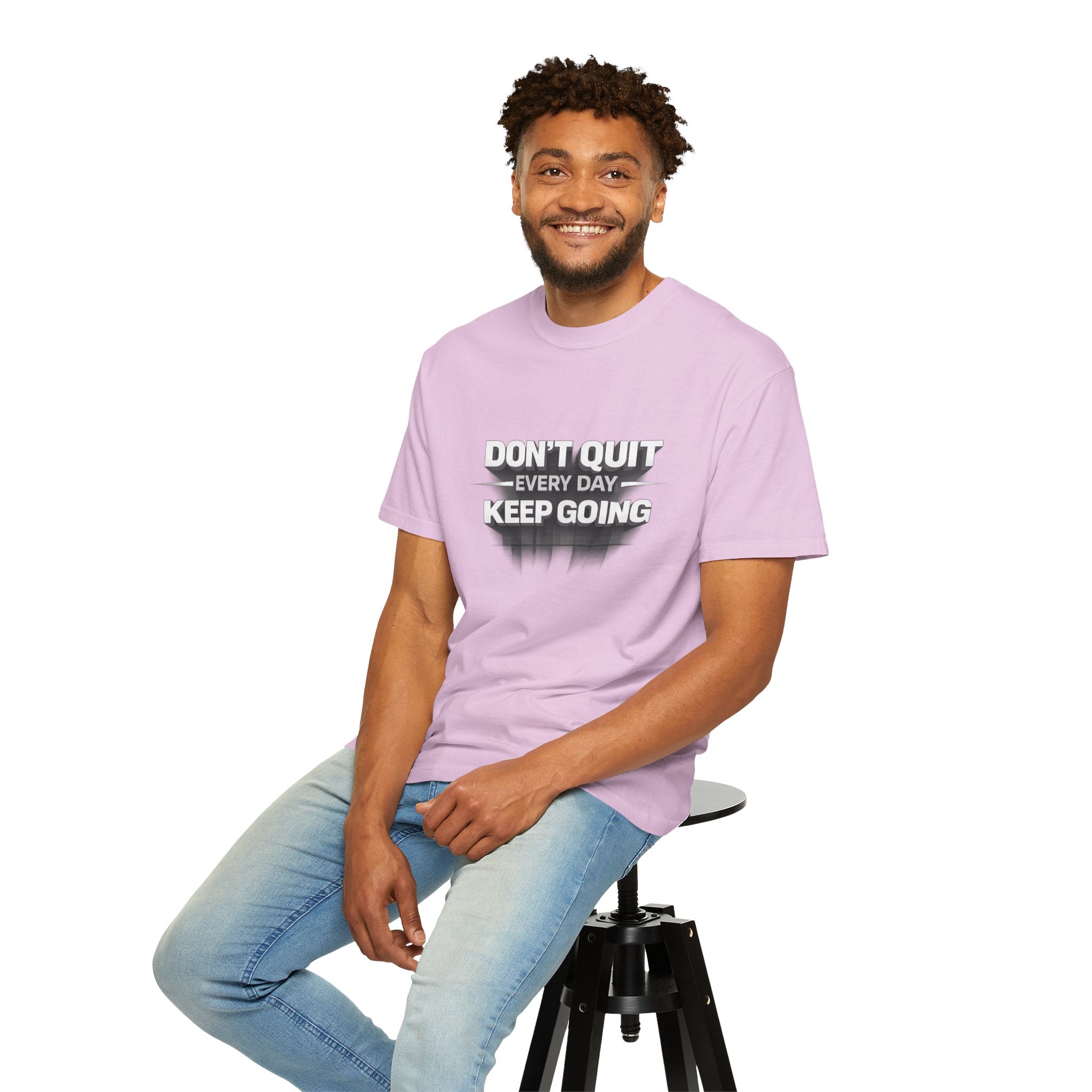 Motivational T-Shirt - "Don't Quit Every Day, Keep Going" Inspirational Tee