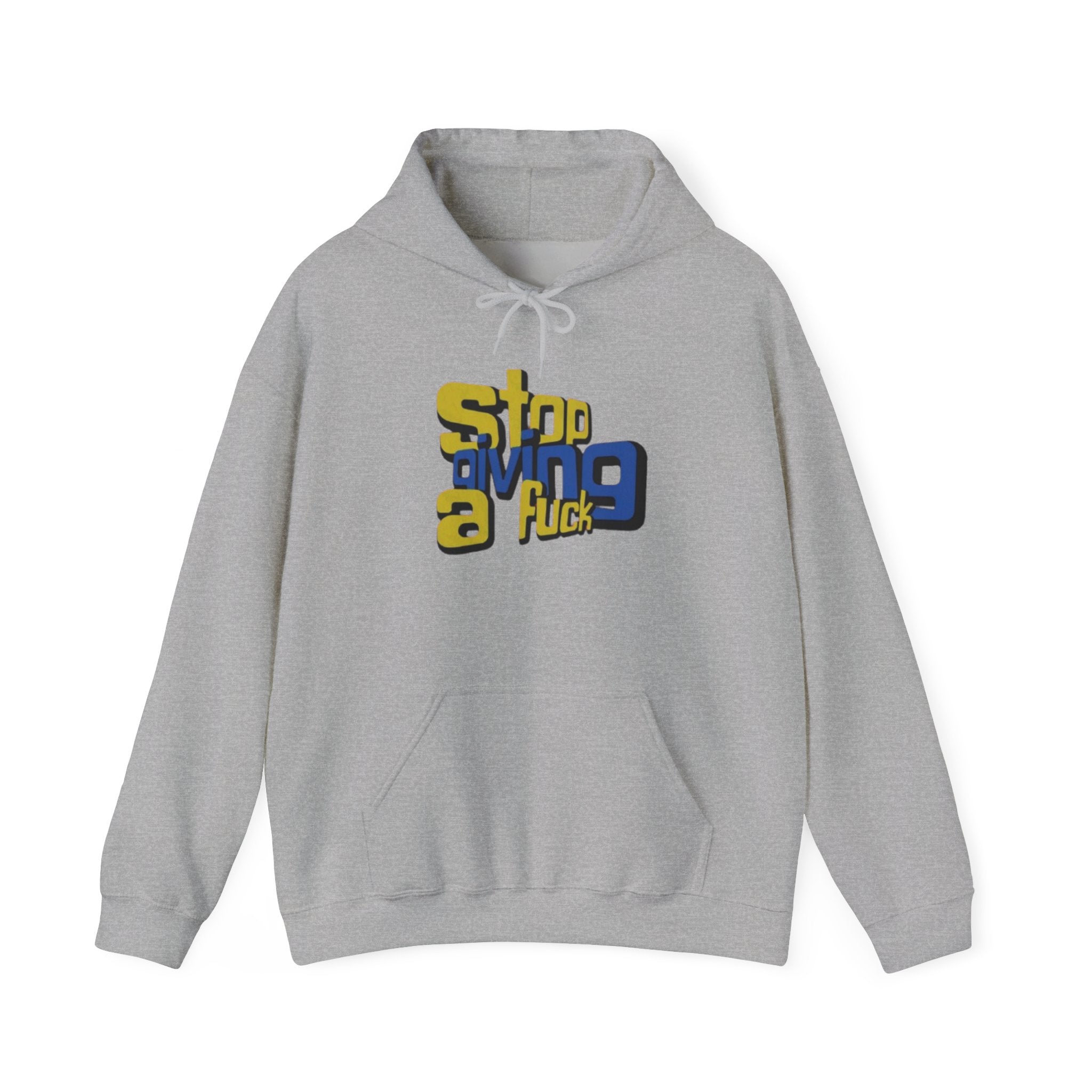 Hoodie — "Stop Giving a F*ck" Bold Retro Graphic Hoodie