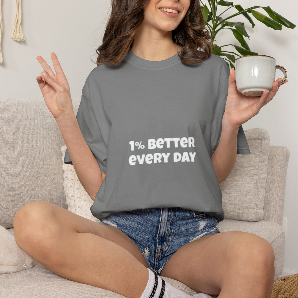 1% Better Every Day T-Shirt — Motivational Daily Progress Tee
