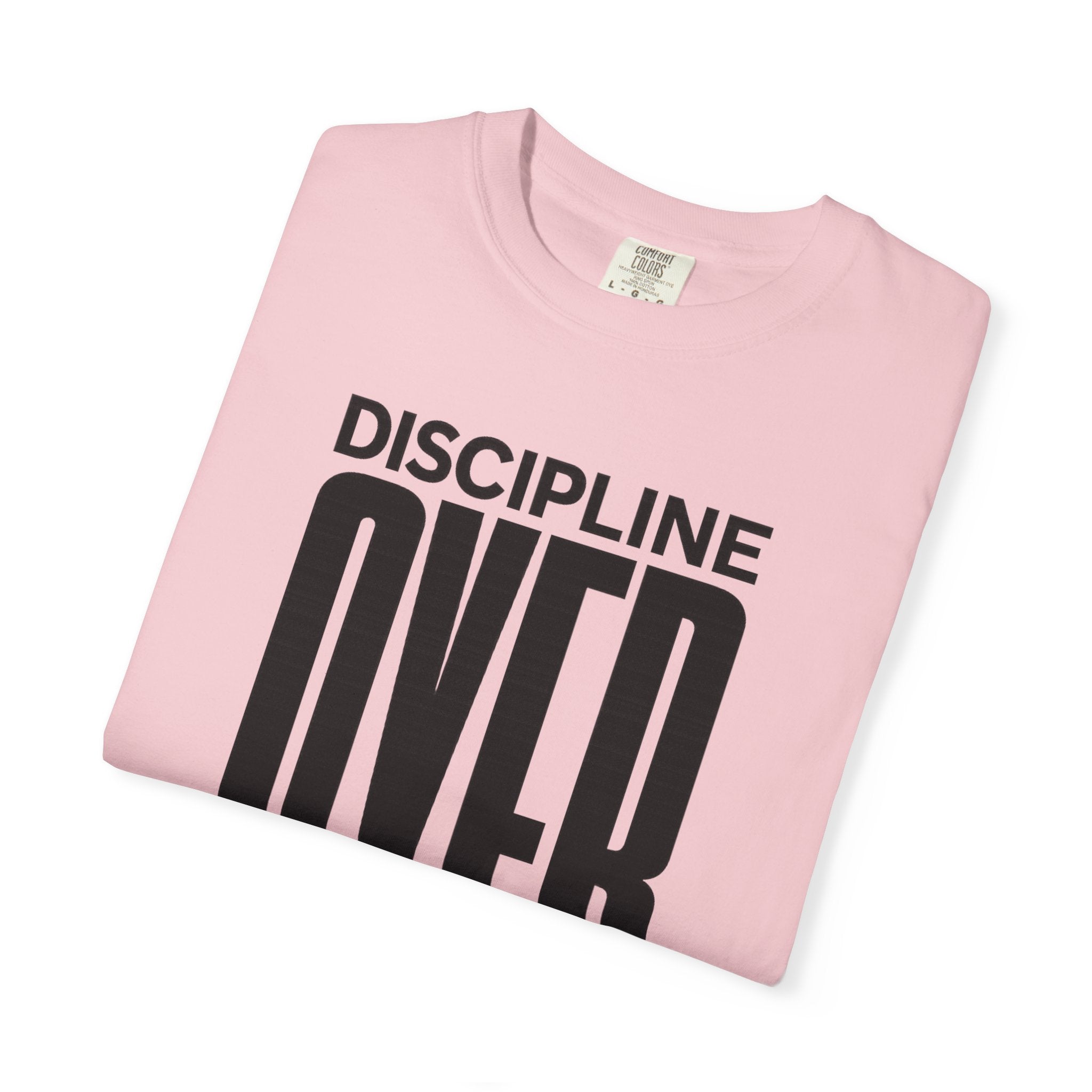 Discipline Over Motivation T-Shirt — Motivational Fitness Tee