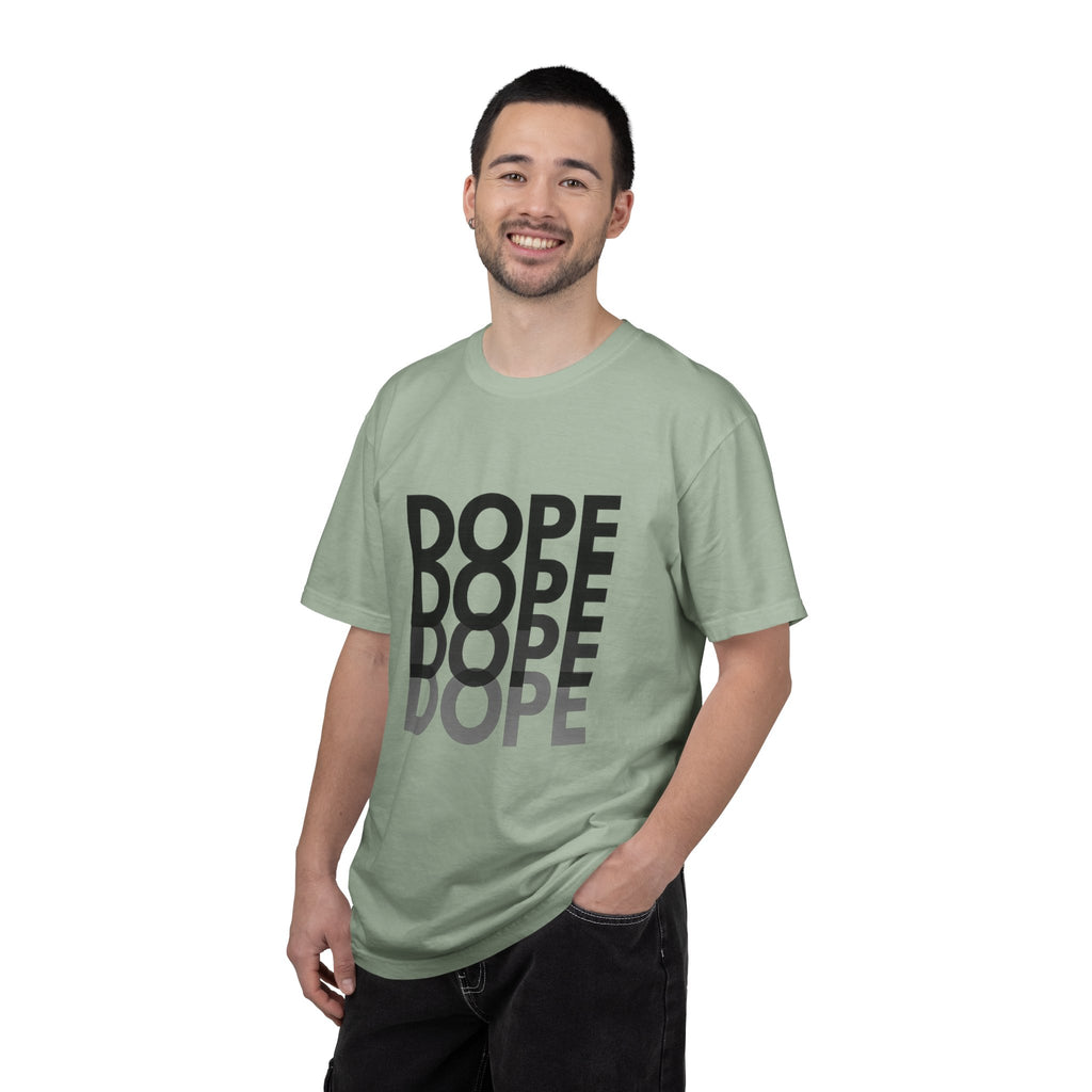 Dope Repeat Graphic T-Shirt — Retro Stacked Typography Tee