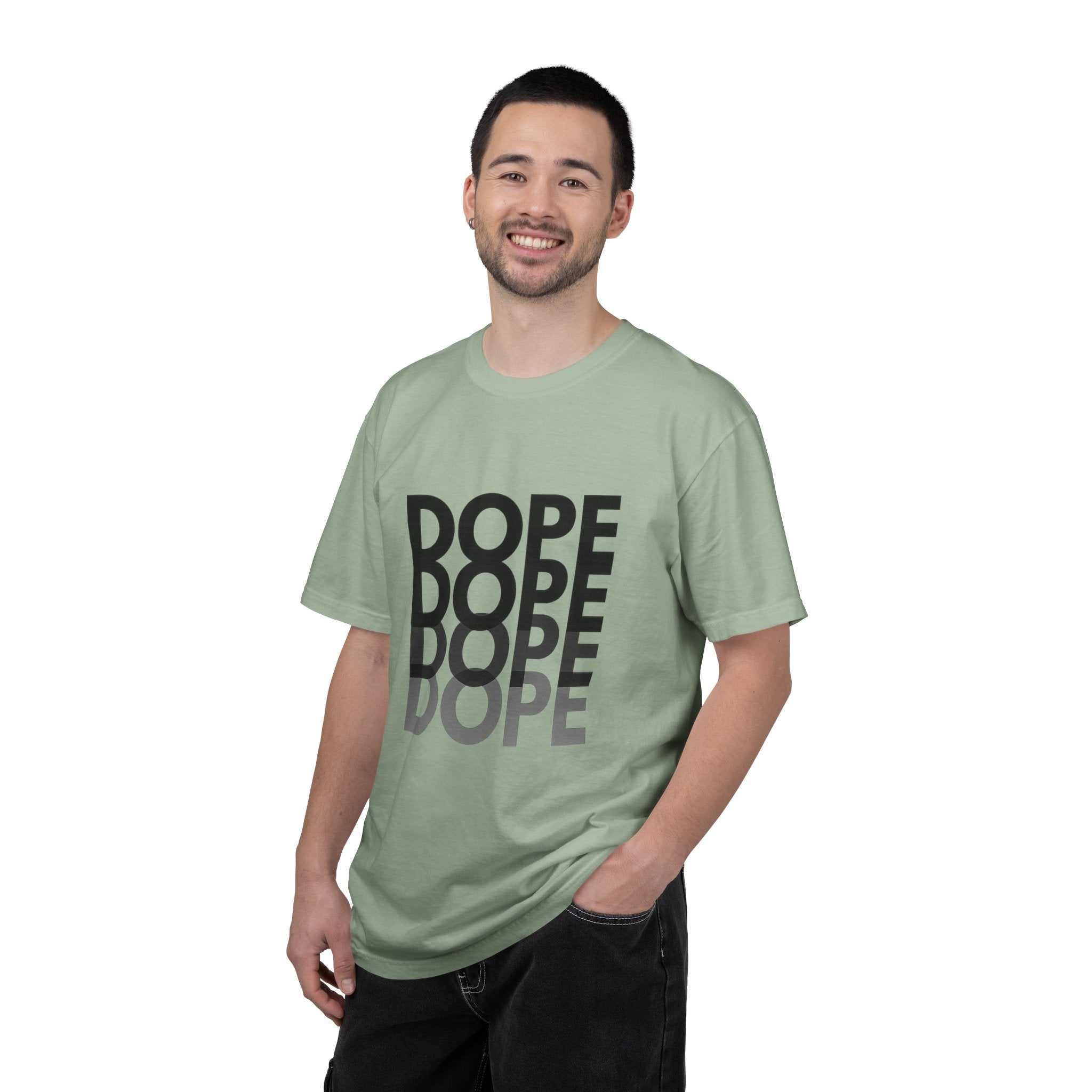 Dope Repeat Graphic T-Shirt — Retro Stacked Typography Tee