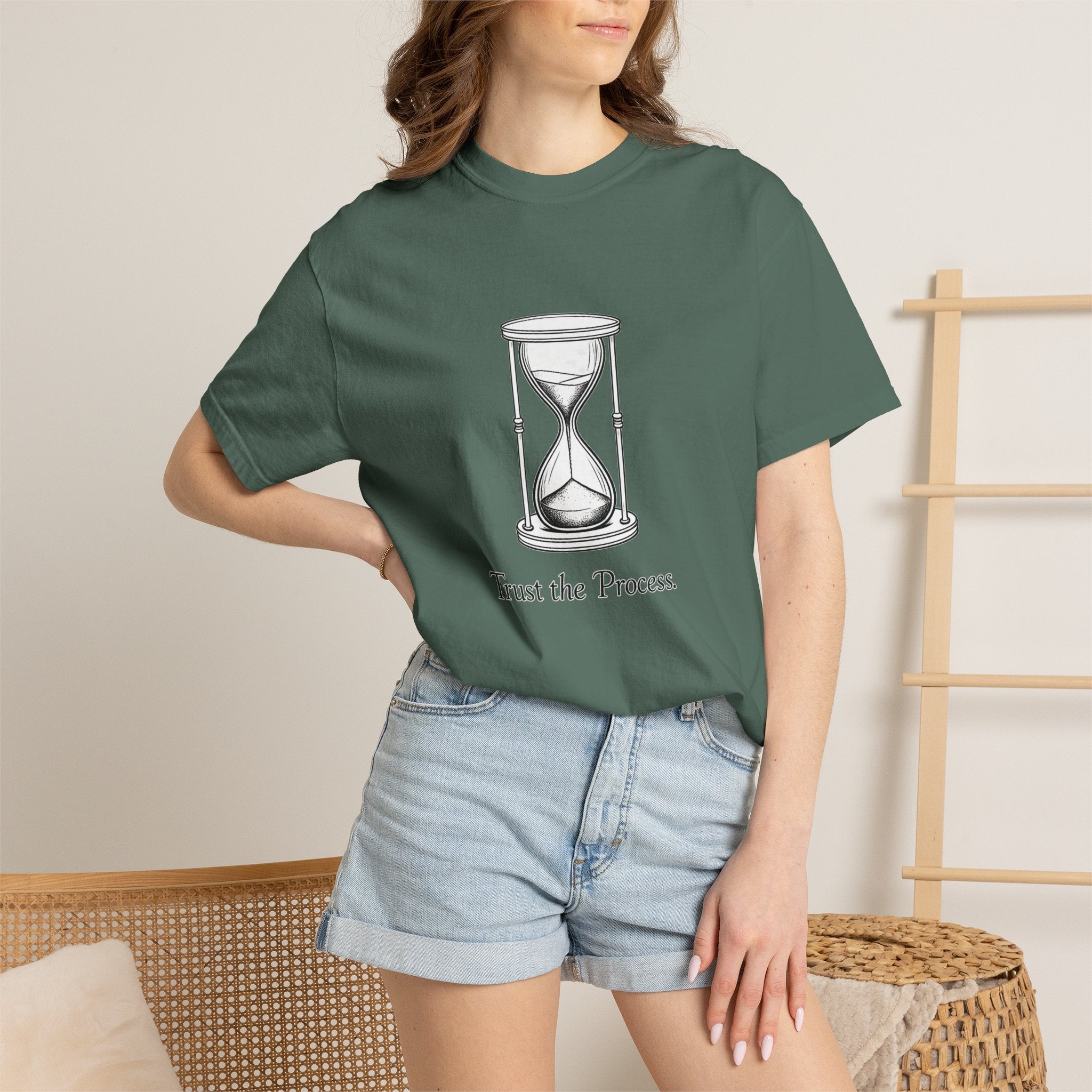 Trust the Process T-Shirt — Hourglass Graphic Inspirational Tee