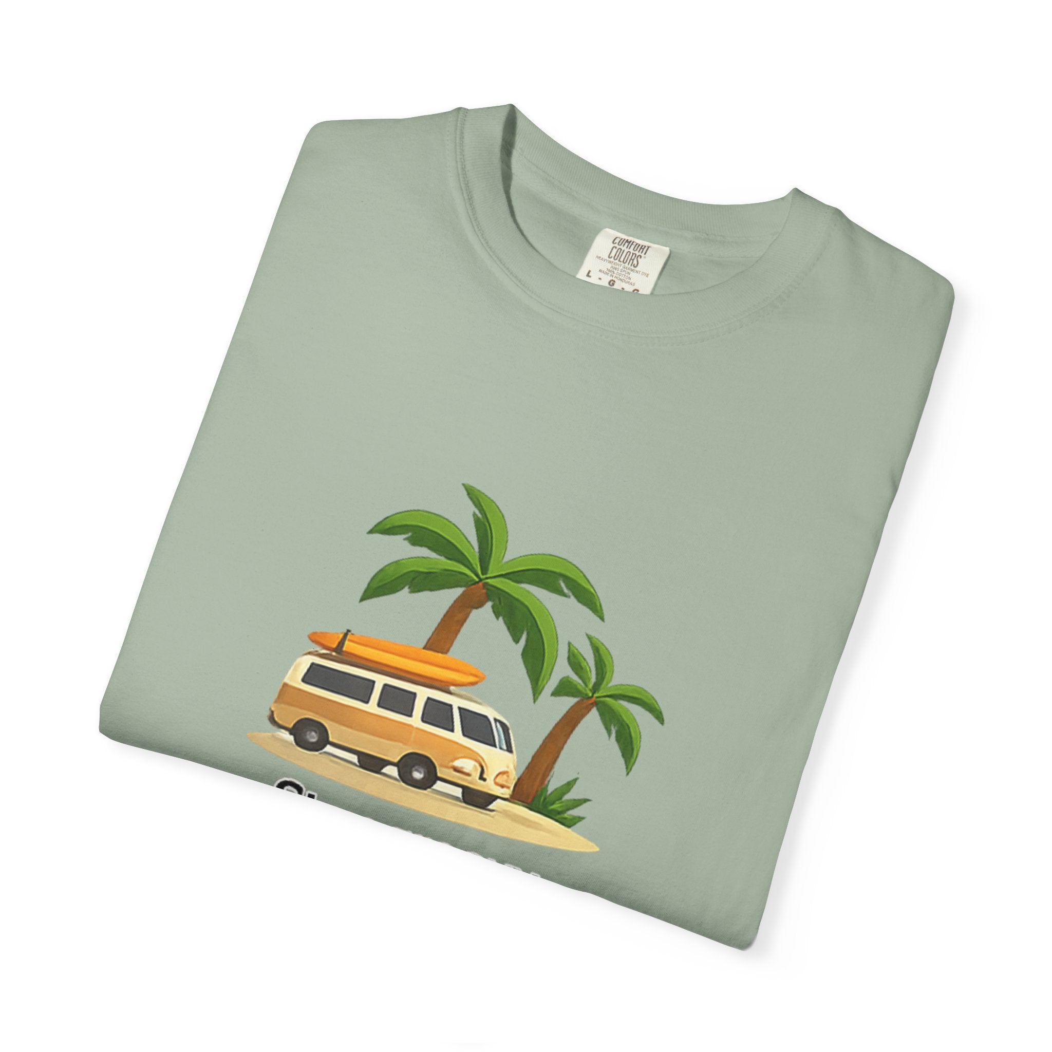 Vintage Surf Van T-Shirt – "Stay Groovy" Retro Beach Tee