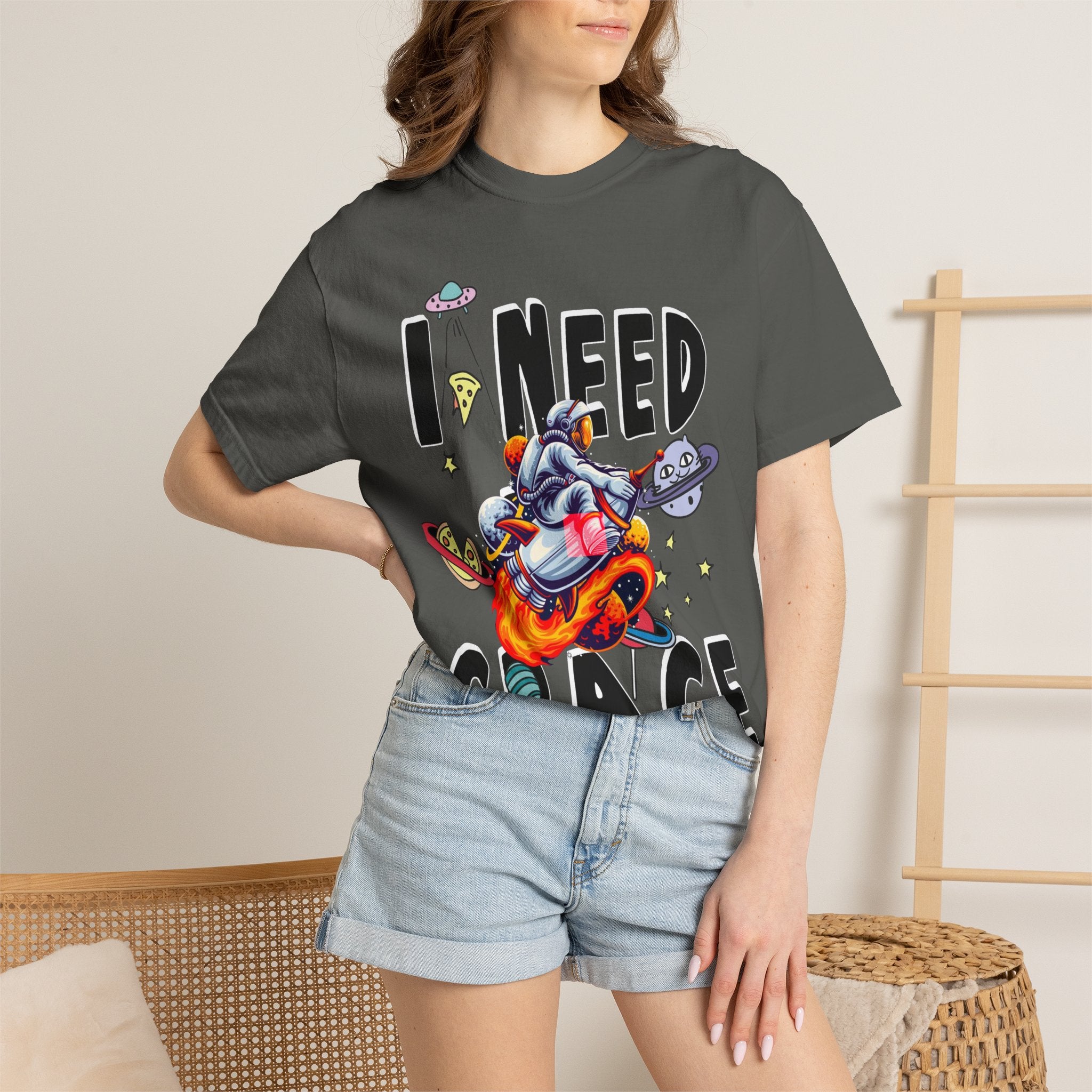 I Need Space T-Shirt — Funny Space Cartoon Astronaut Tee