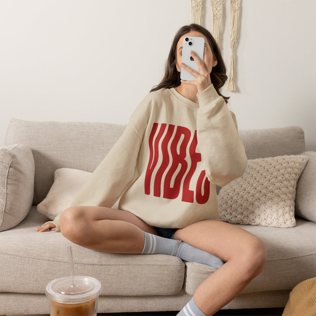 Vibes Distorted Crewneck Sweatshirt