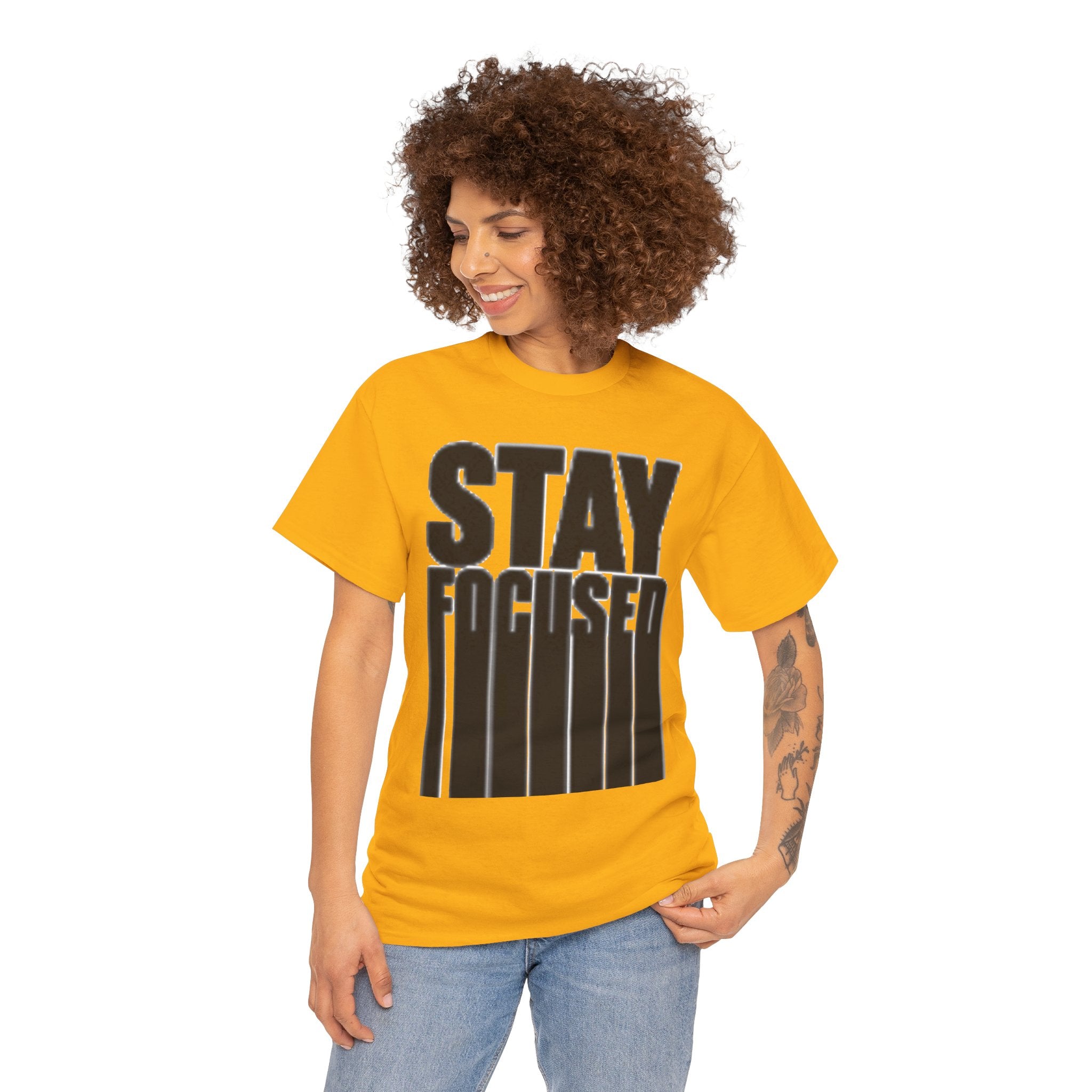 Stay Focused Tee — Motivational Graphic T‑Shirt