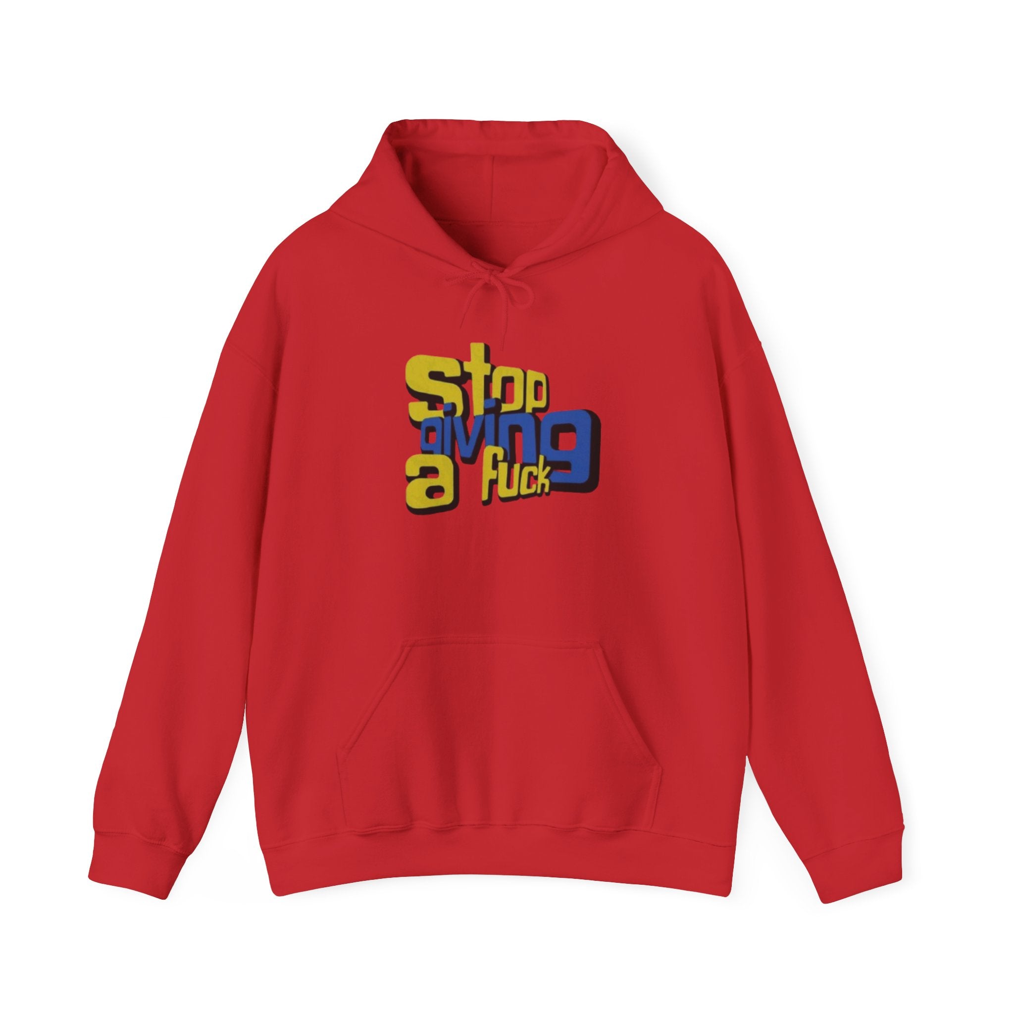 Hoodie — "Stop Giving a F*ck" Bold Retro Graphic Hoodie