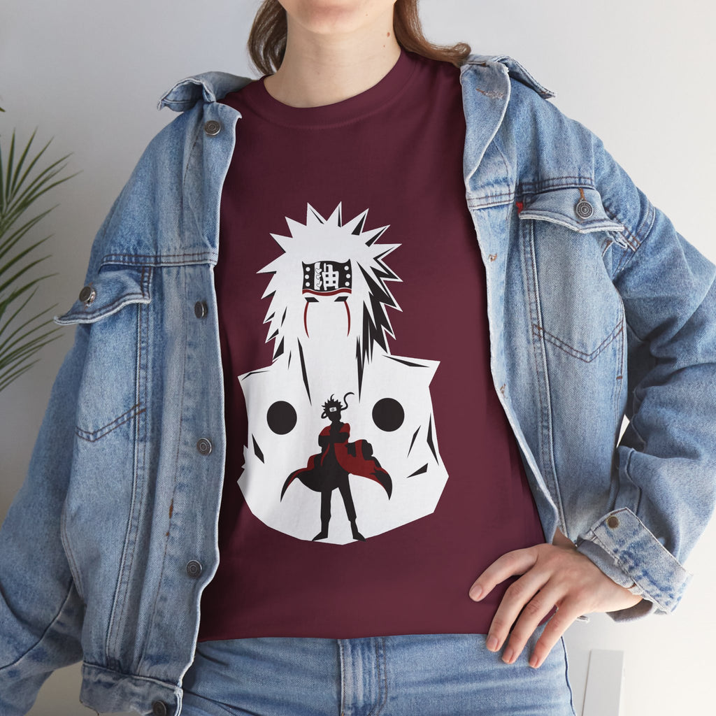 Anime Shadow Warrior T-Shirt — Silhouette Battle Graphic Tee