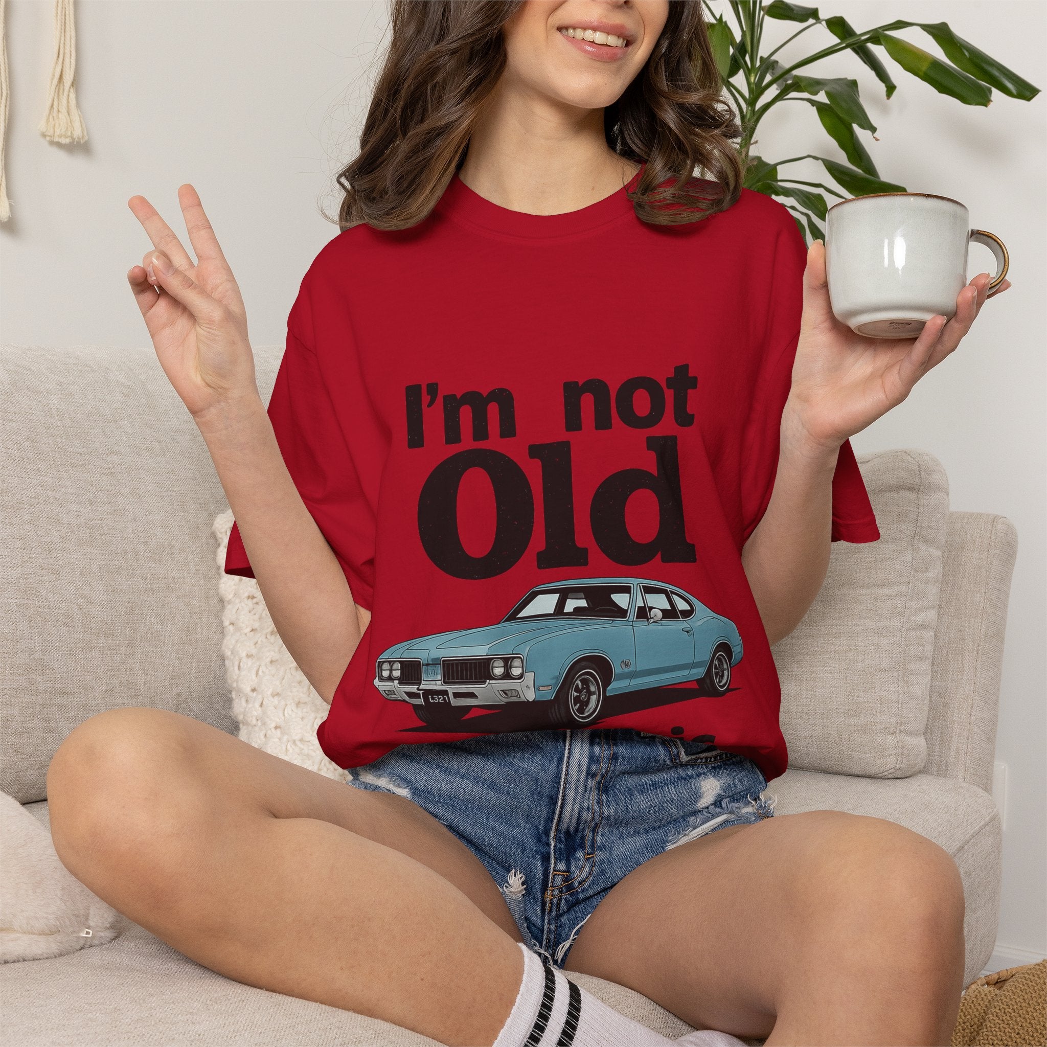 Classic Car T-Shirt — "I'm Not Old I'm Classic" Vintage Auto Tee