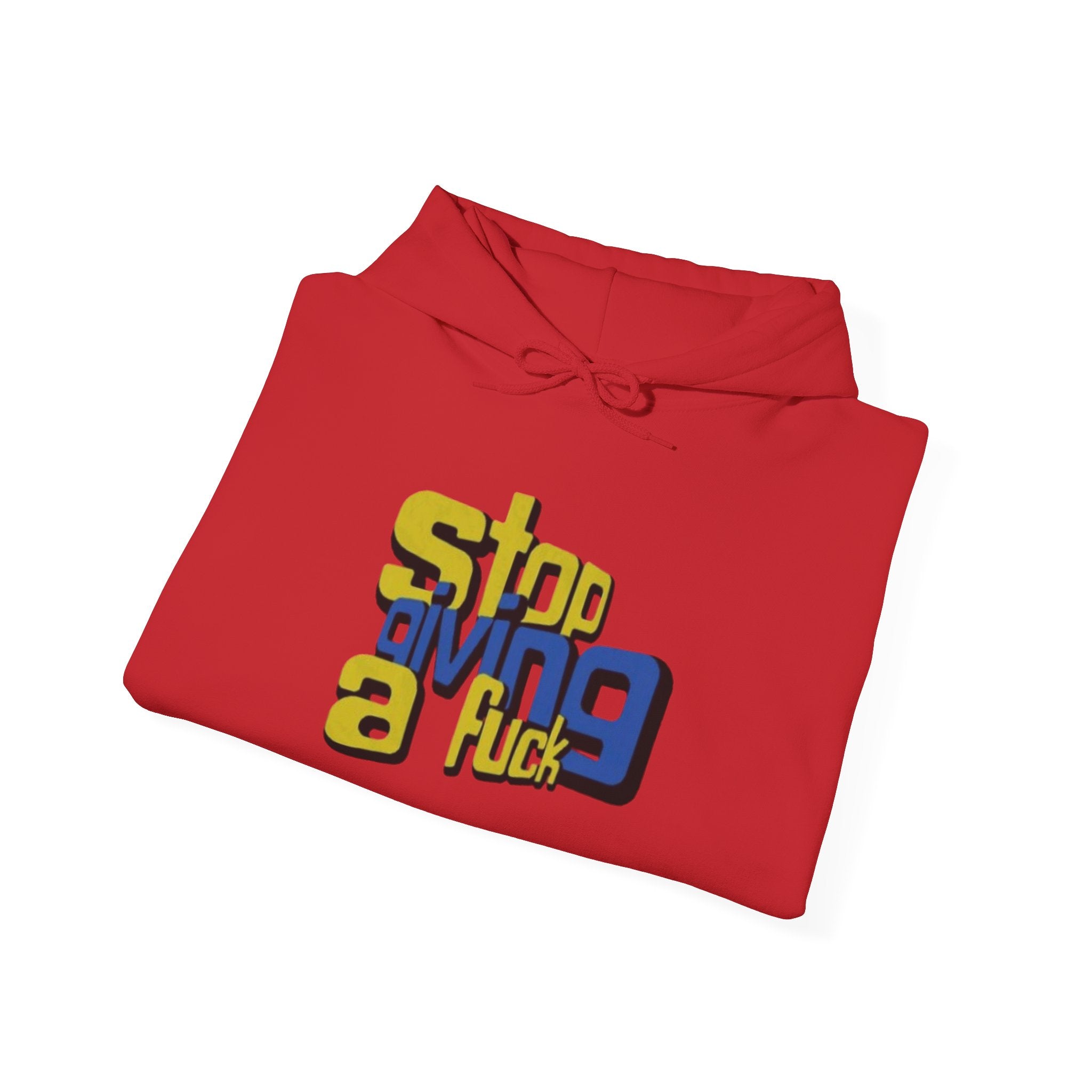 Hoodie — "Stop Giving a F*ck" Bold Retro Graphic Hoodie