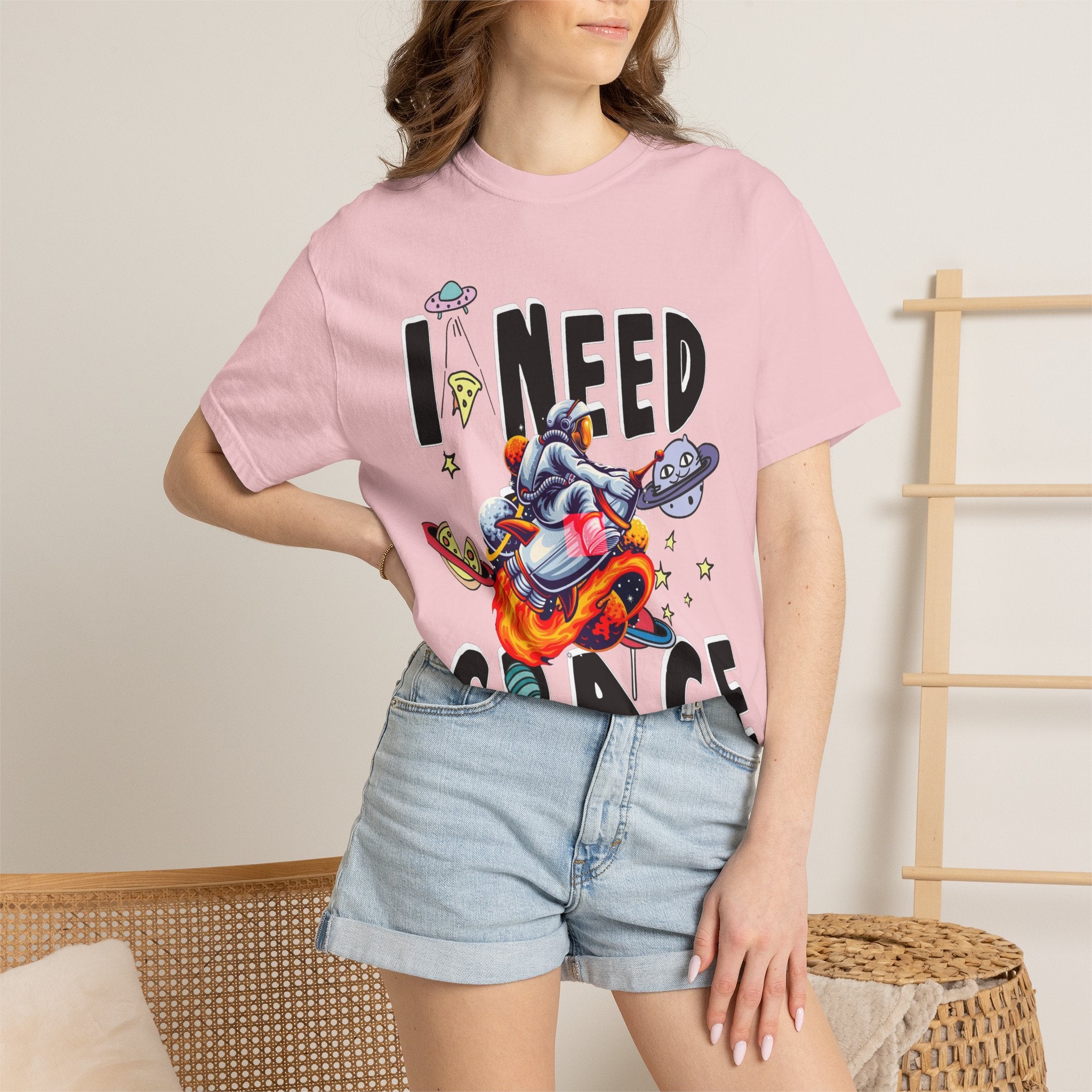 I Need Space T-Shirt — Funny Space Cartoon Astronaut Tee