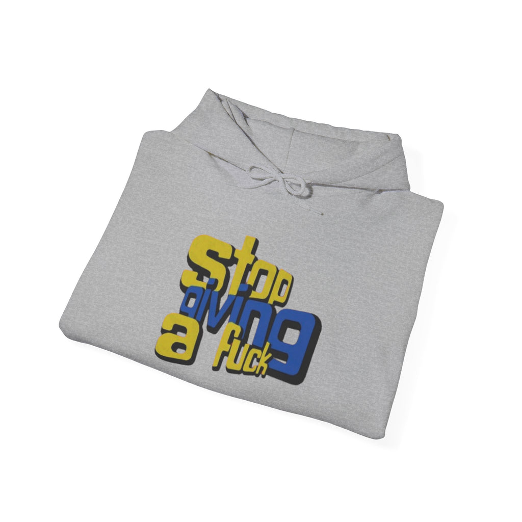 Hoodie — "Stop Giving a F*ck" Bold Retro Graphic Hoodie