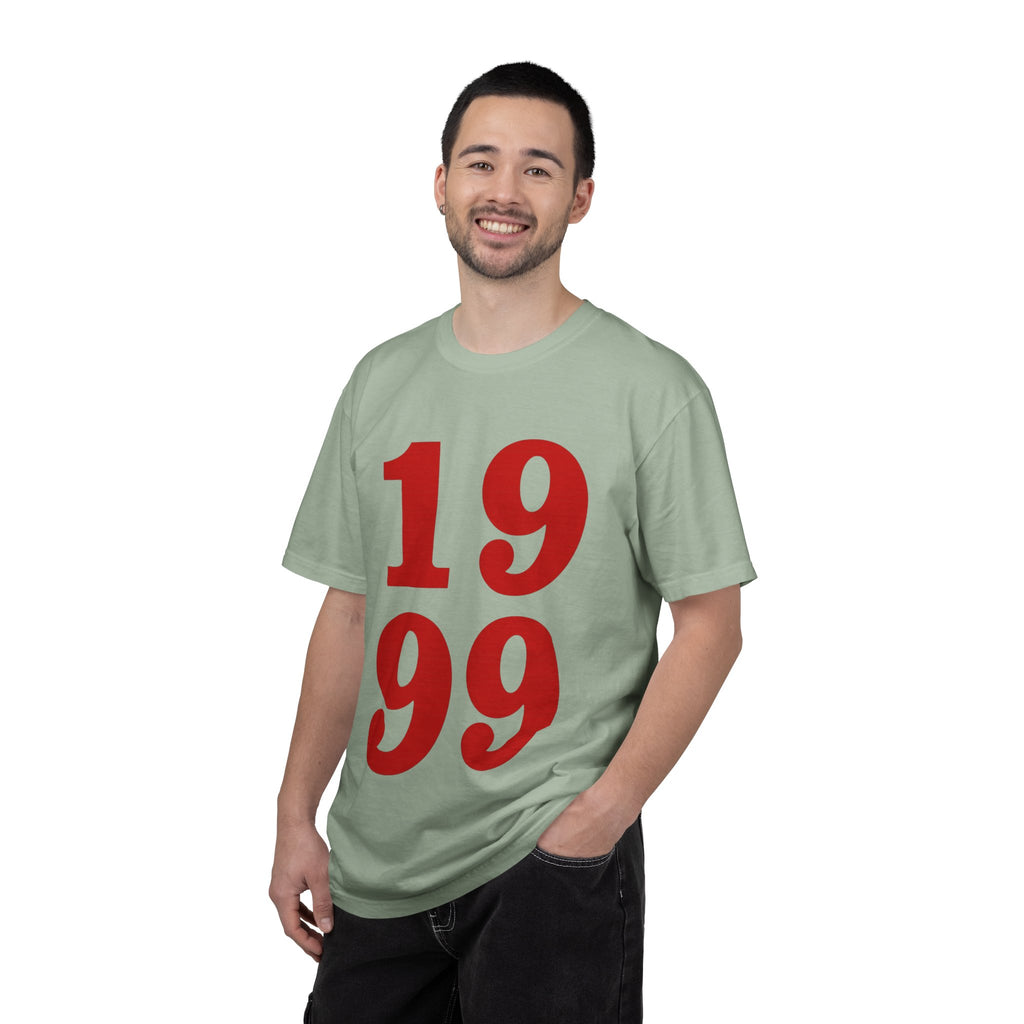 1999 Retro Number T-Shirt — Vintage Birth Year Tee