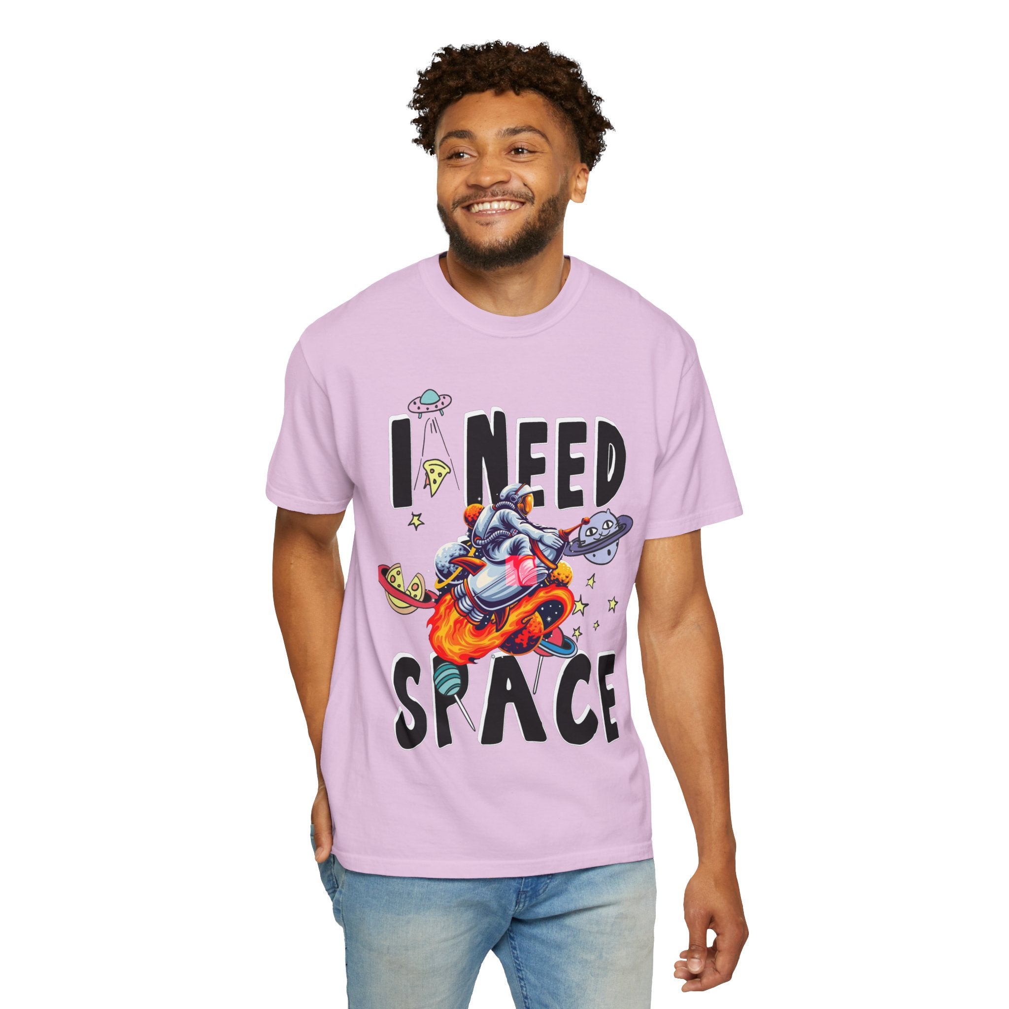 I Need Space T-Shirt — Funny Space Cartoon Astronaut Tee