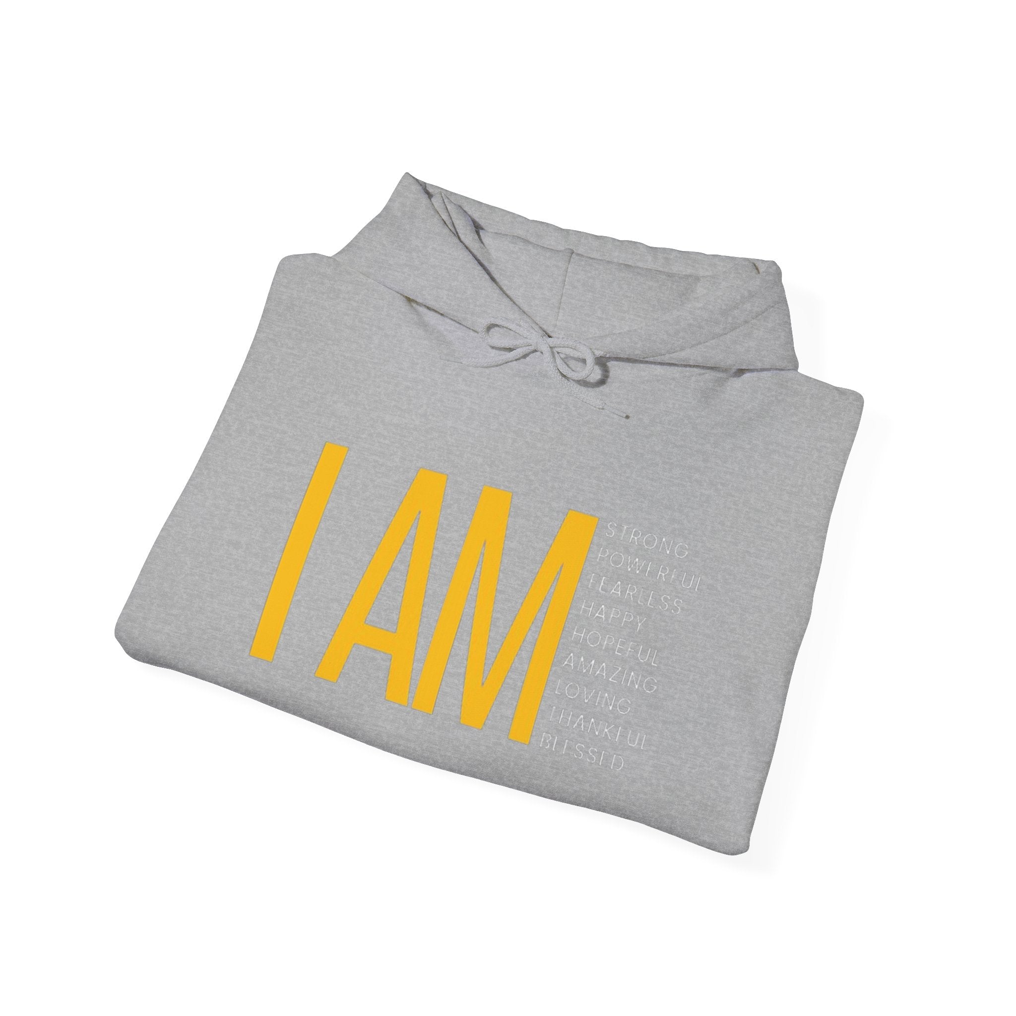 I AM Affirmation Hoodie — Inspirational Self-Love Sweatshirt