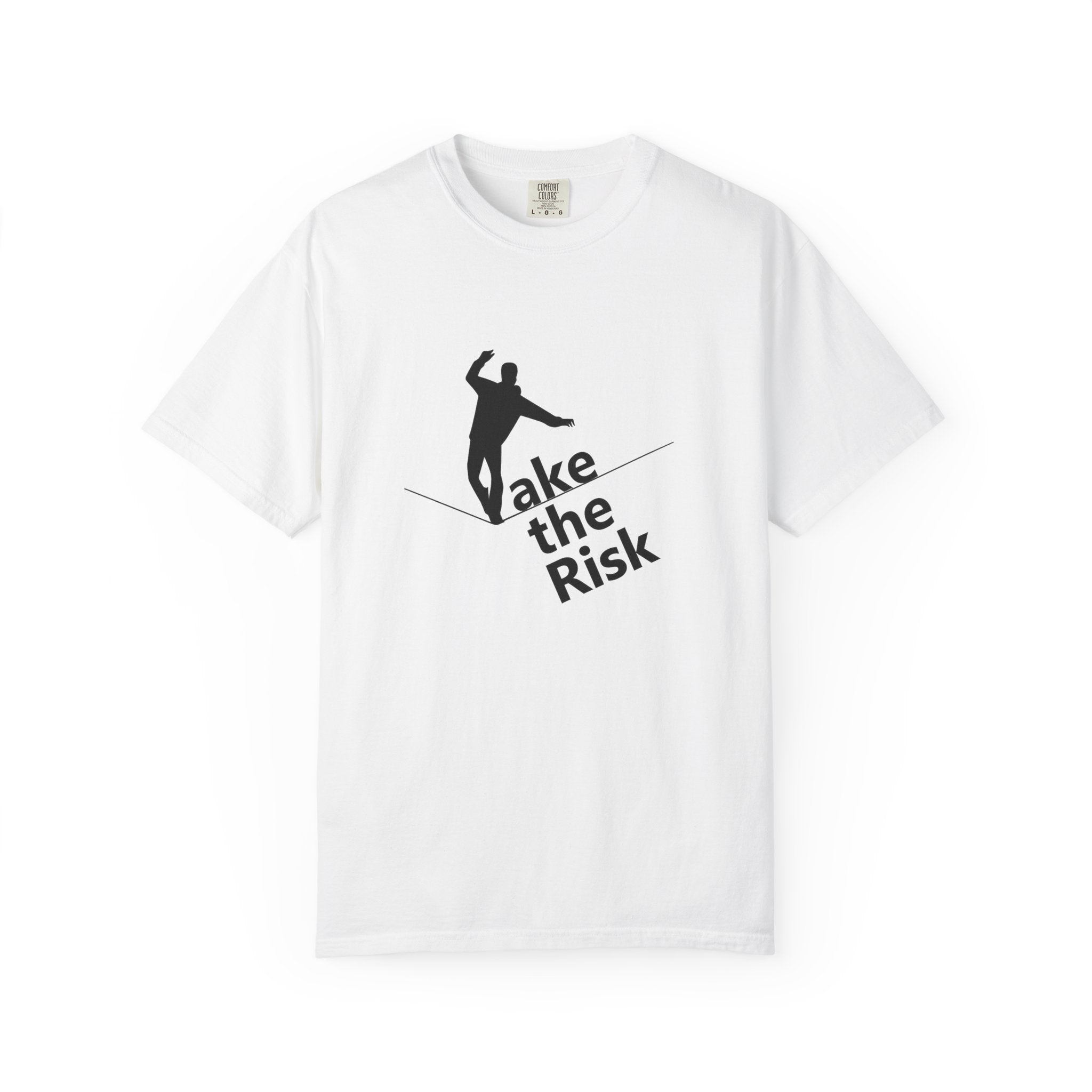 Take the Risk T-Shirt — Tightrope Silhouette Motivational Tee