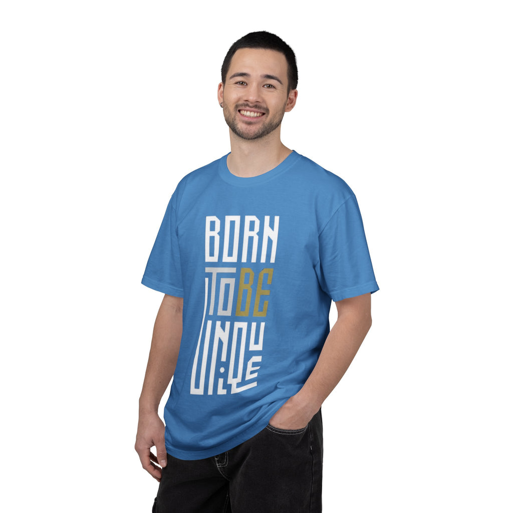T-Shirt — "Born To Be Untile" Bold Vertical Typography Tee
