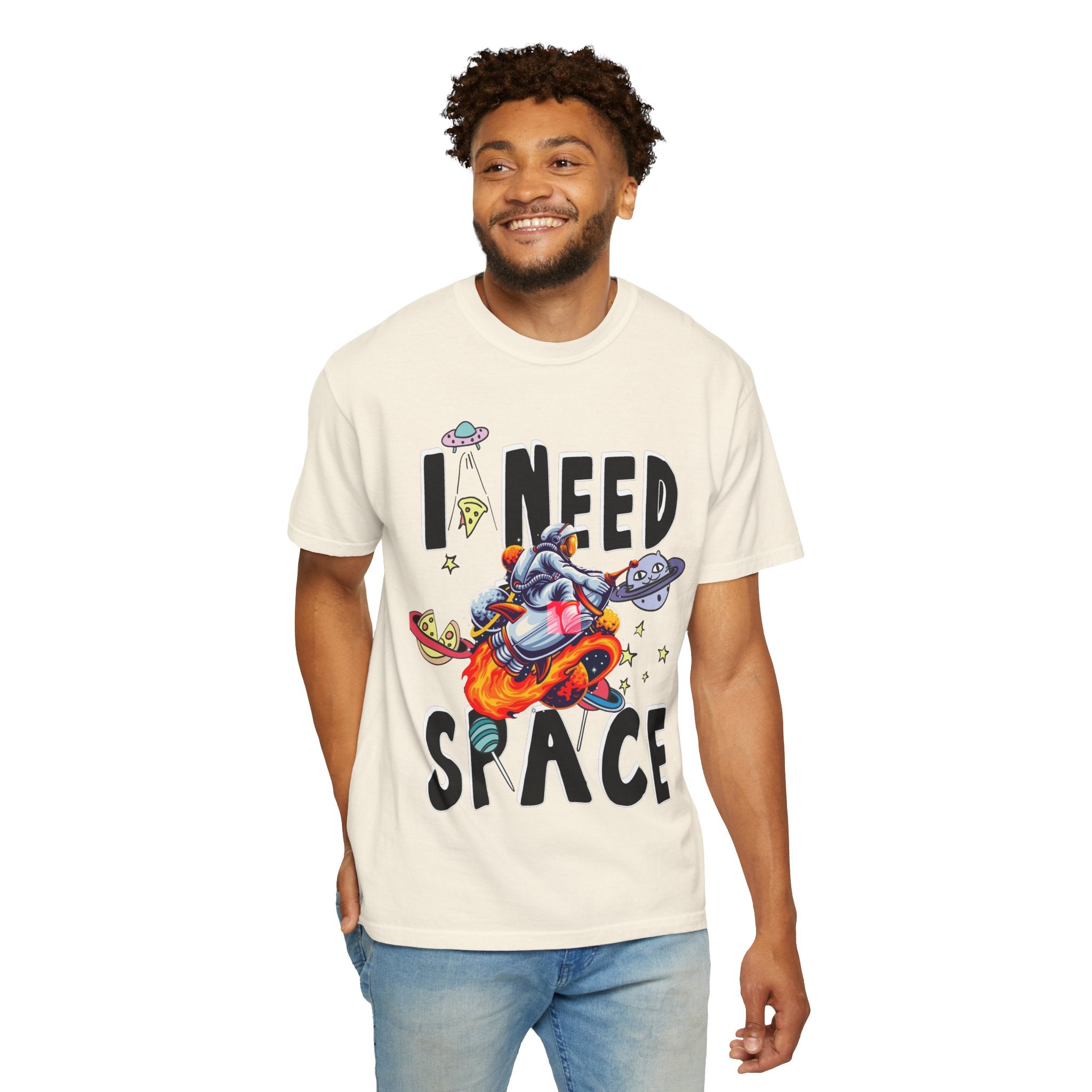 I Need Space T-Shirt — Funny Space Cartoon Astronaut Tee
