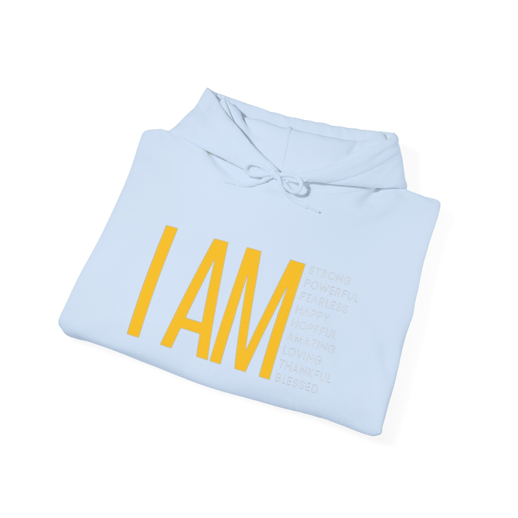 I AM Affirmation Hoodie — Inspirational Self-Love Sweatshirt