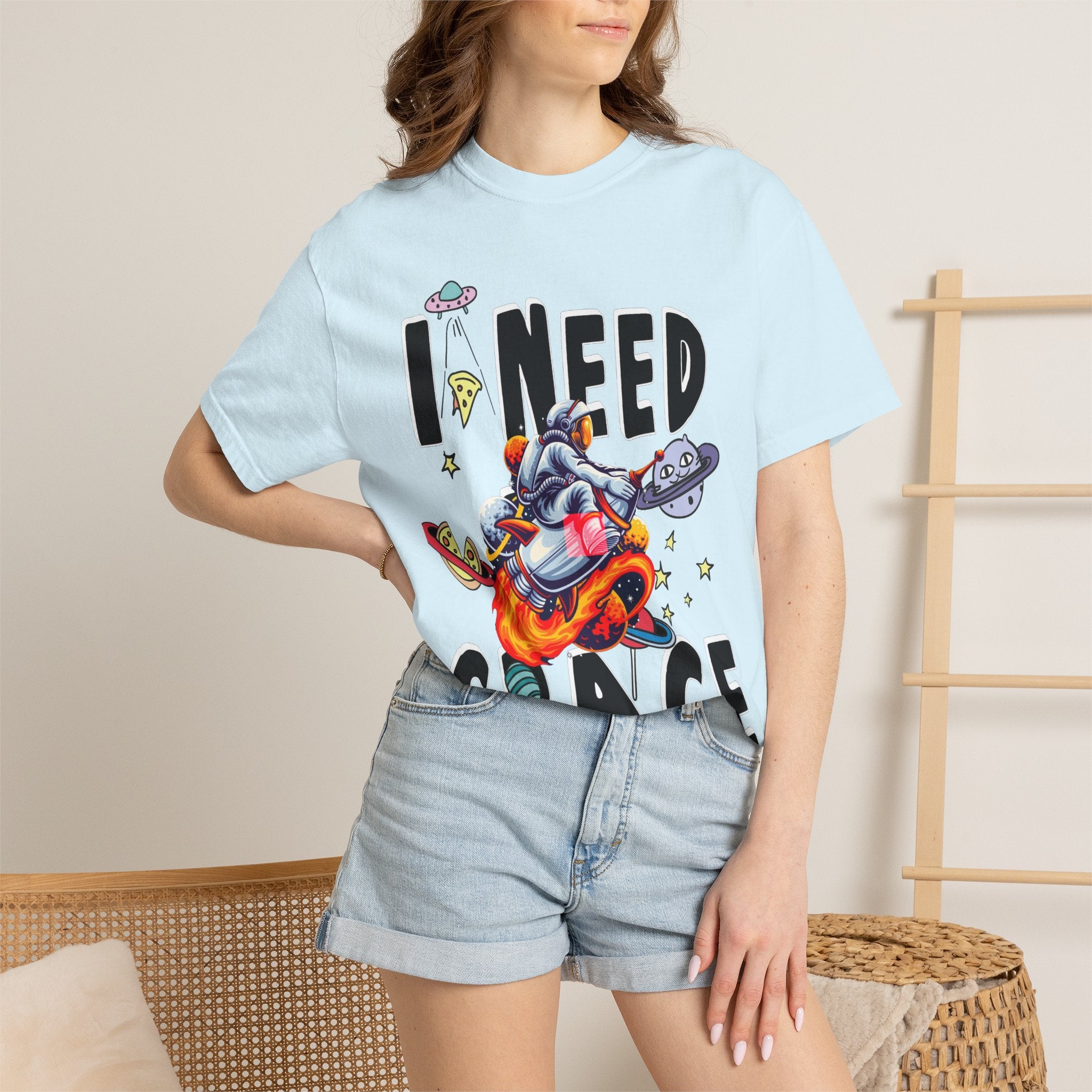 I Need Space T-Shirt — Funny Space Cartoon Astronaut Tee