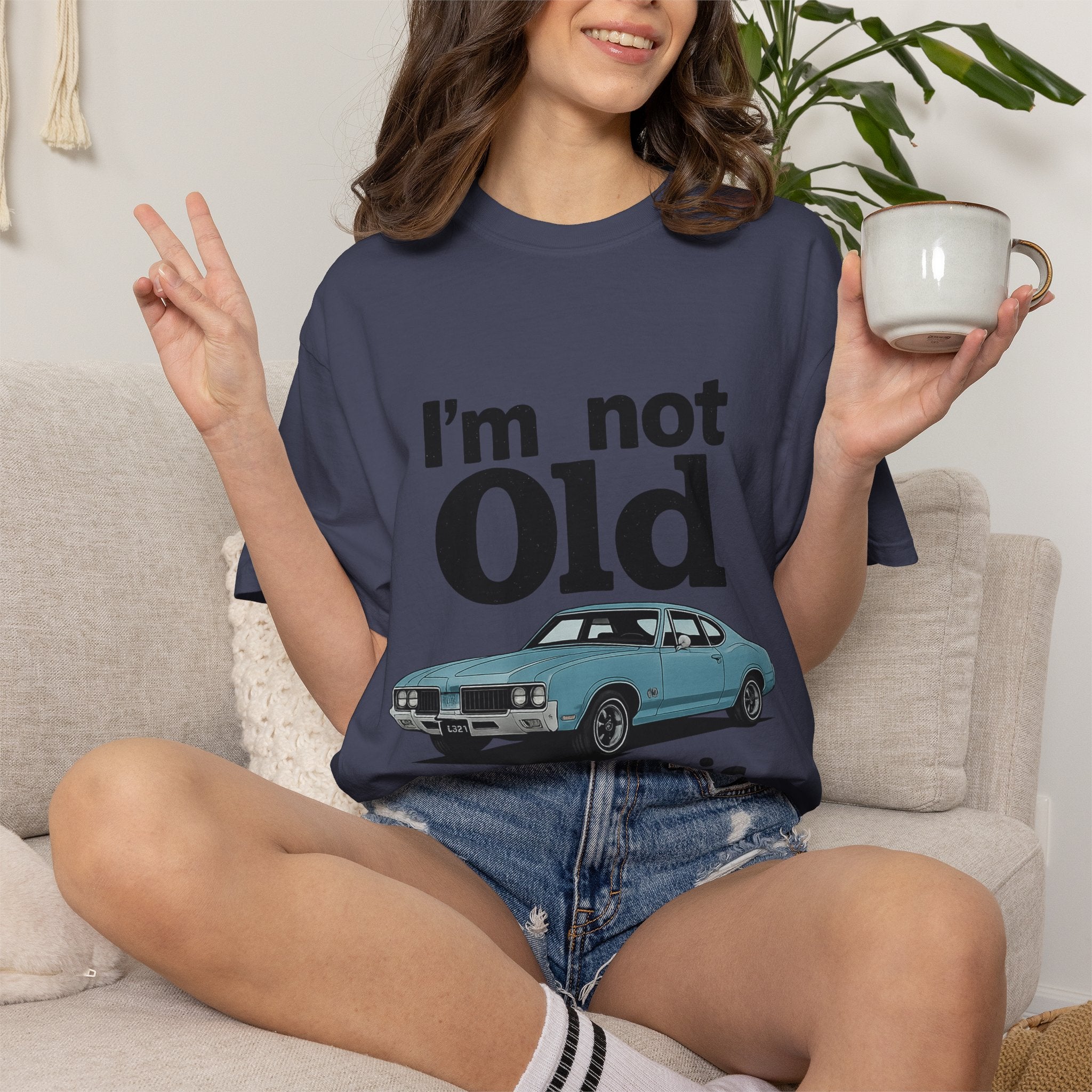 Classic Car T-Shirt — "I'm Not Old I'm Classic" Vintage Auto Tee