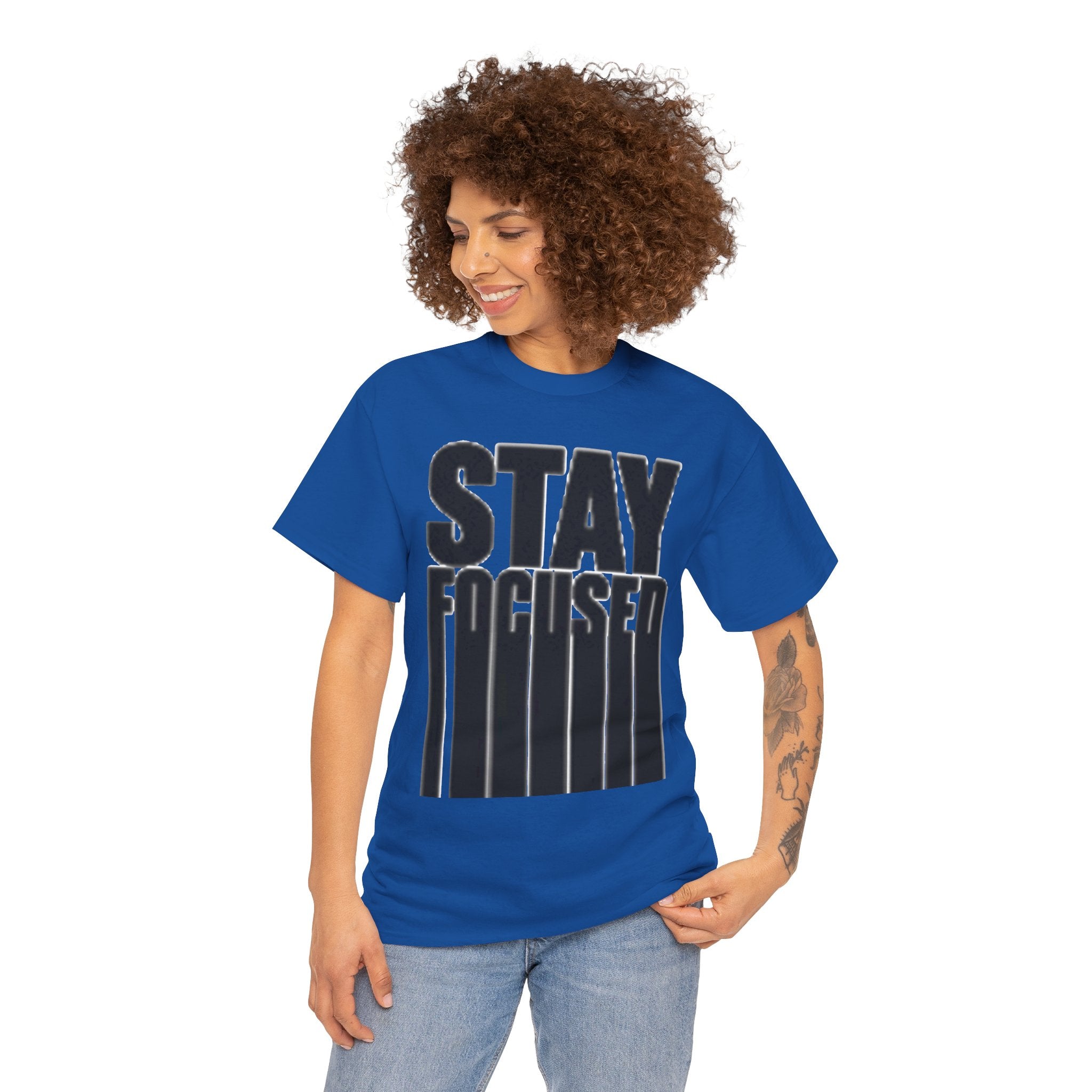 Stay Focused Tee — Motivational Graphic T‑Shirt
