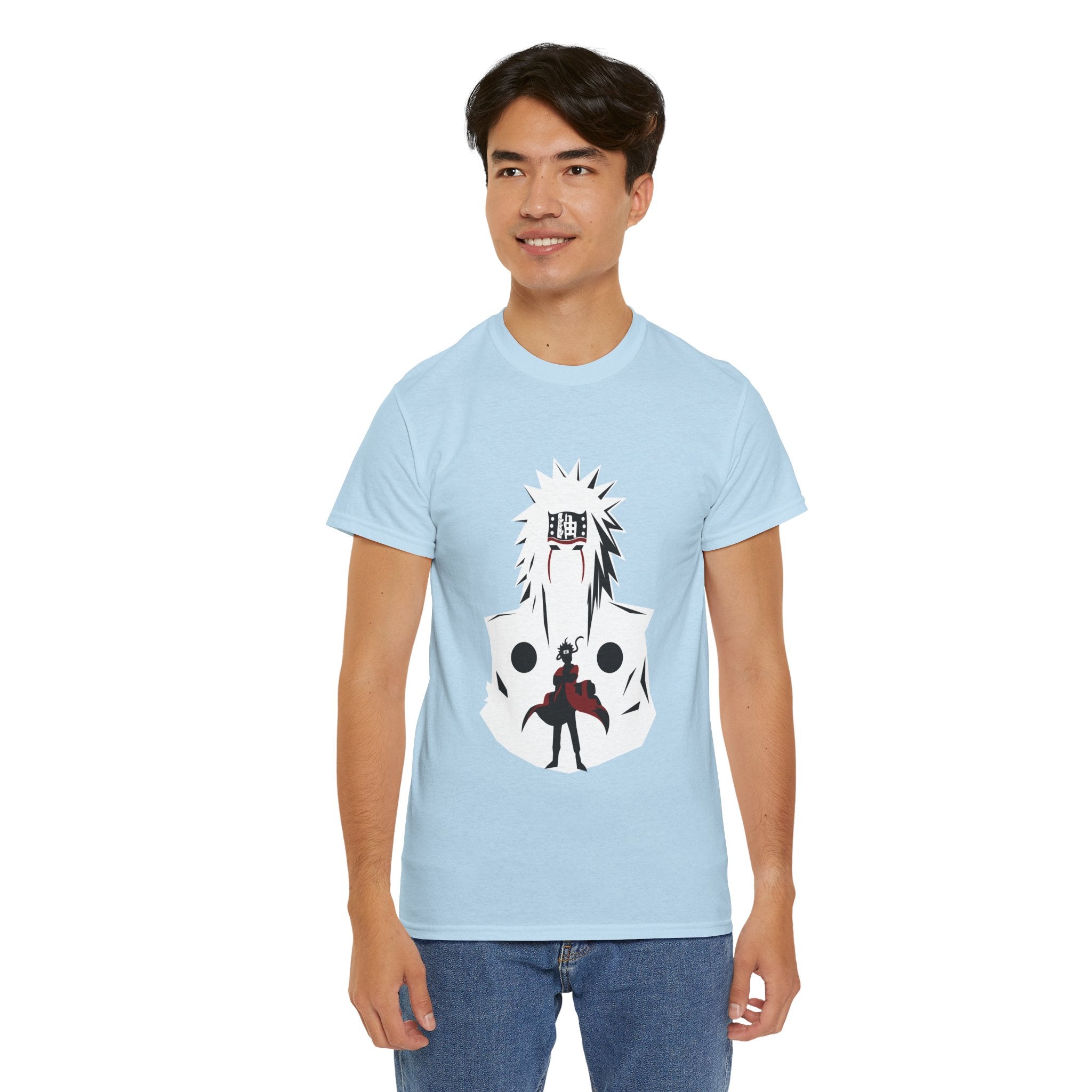 Anime Shadow Warrior T-Shirt — Silhouette Battle Graphic Tee