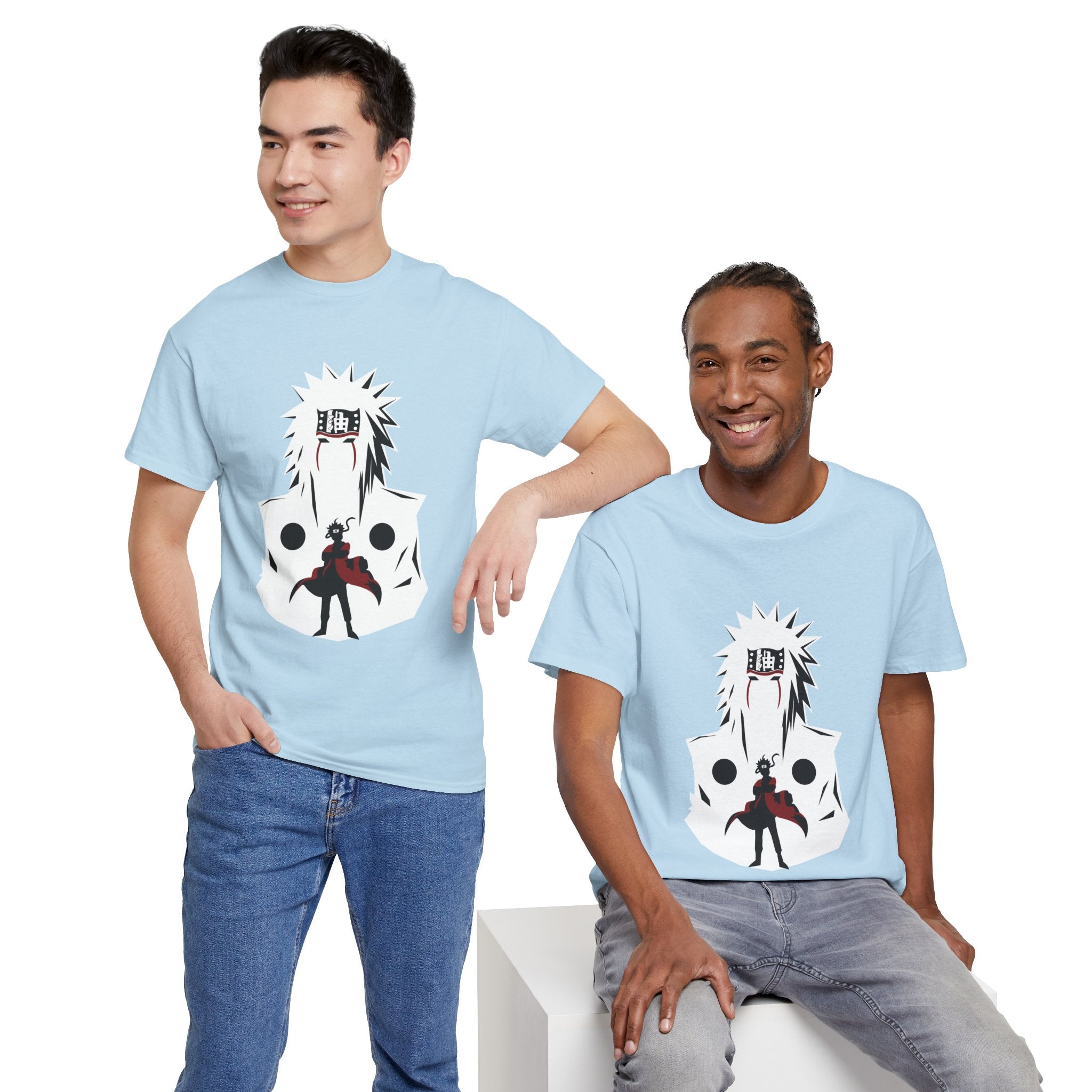 Anime Shadow Warrior T-Shirt — Silhouette Battle Graphic Tee