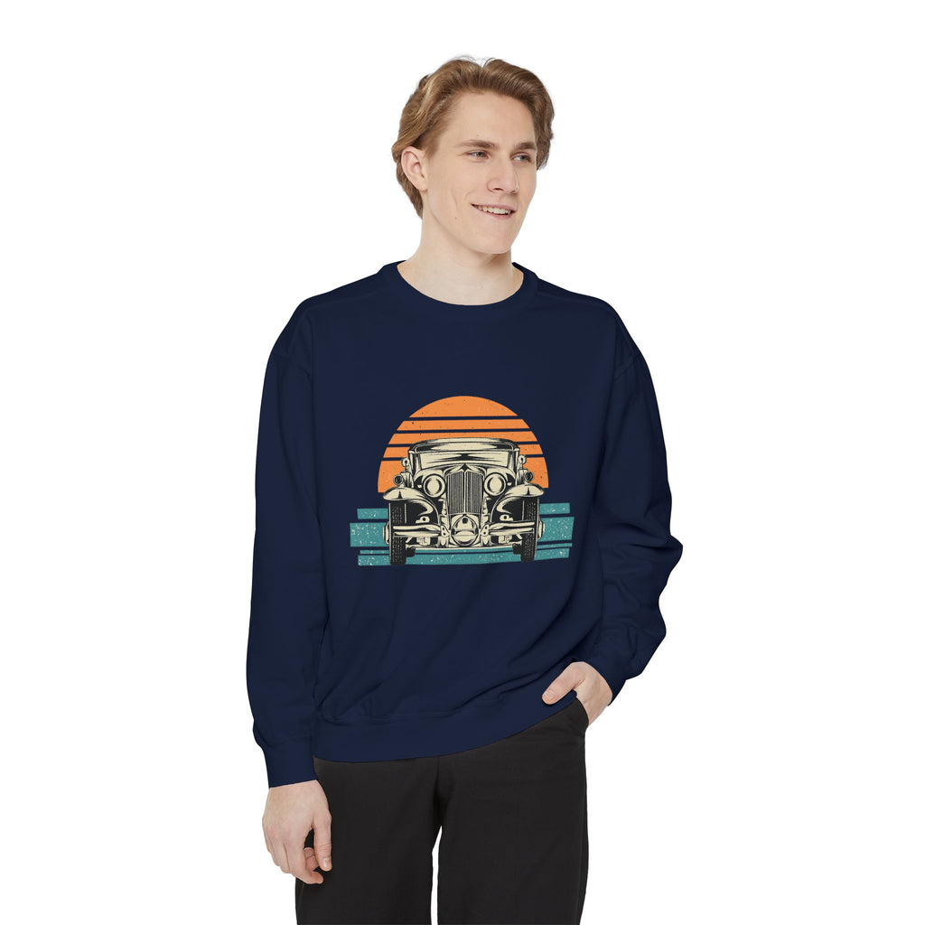 Vintage Car Sunset Sweatshirt