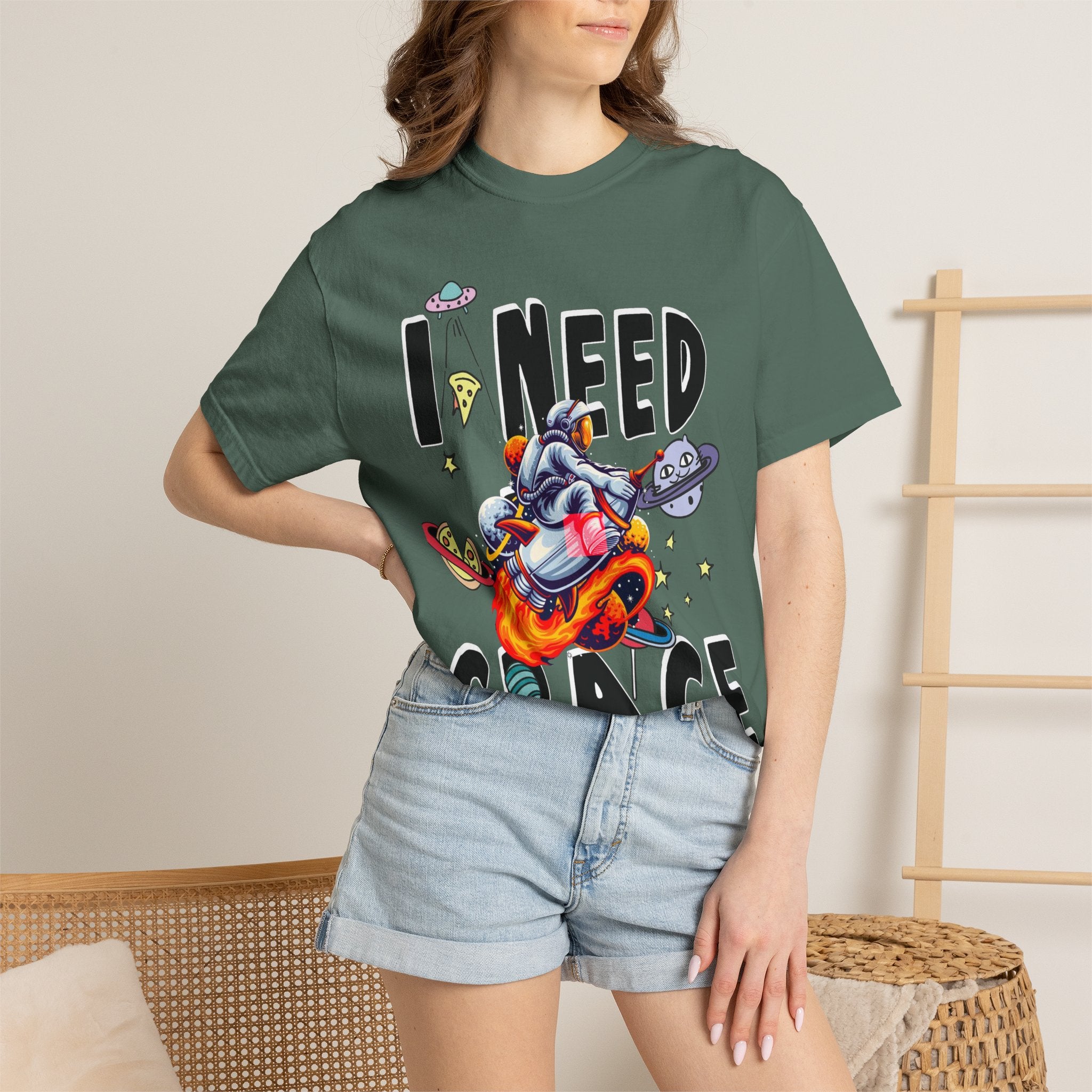 I Need Space T-Shirt — Funny Space Cartoon Astronaut Tee