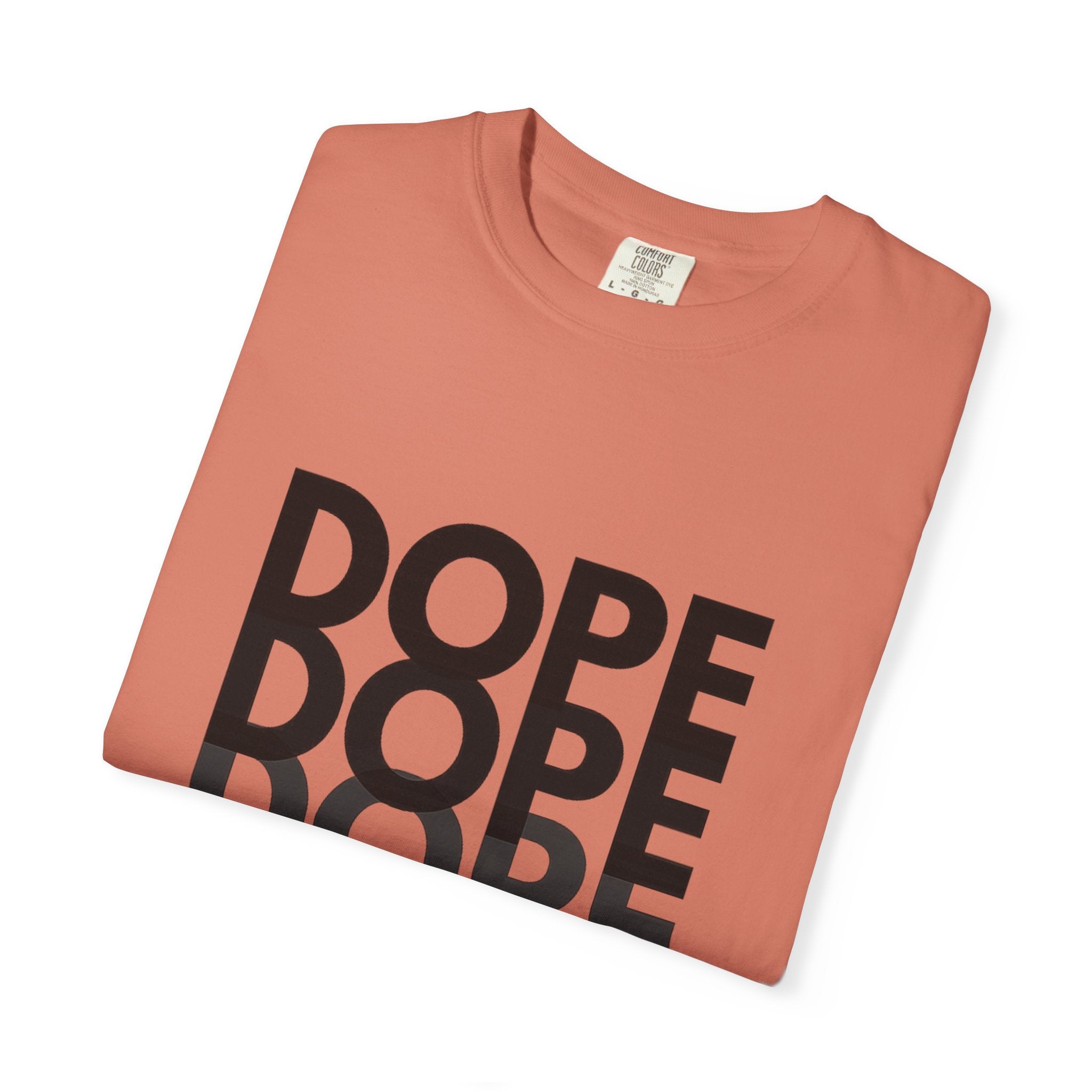 Dope Repeat Graphic T-Shirt — Retro Stacked Typography Tee