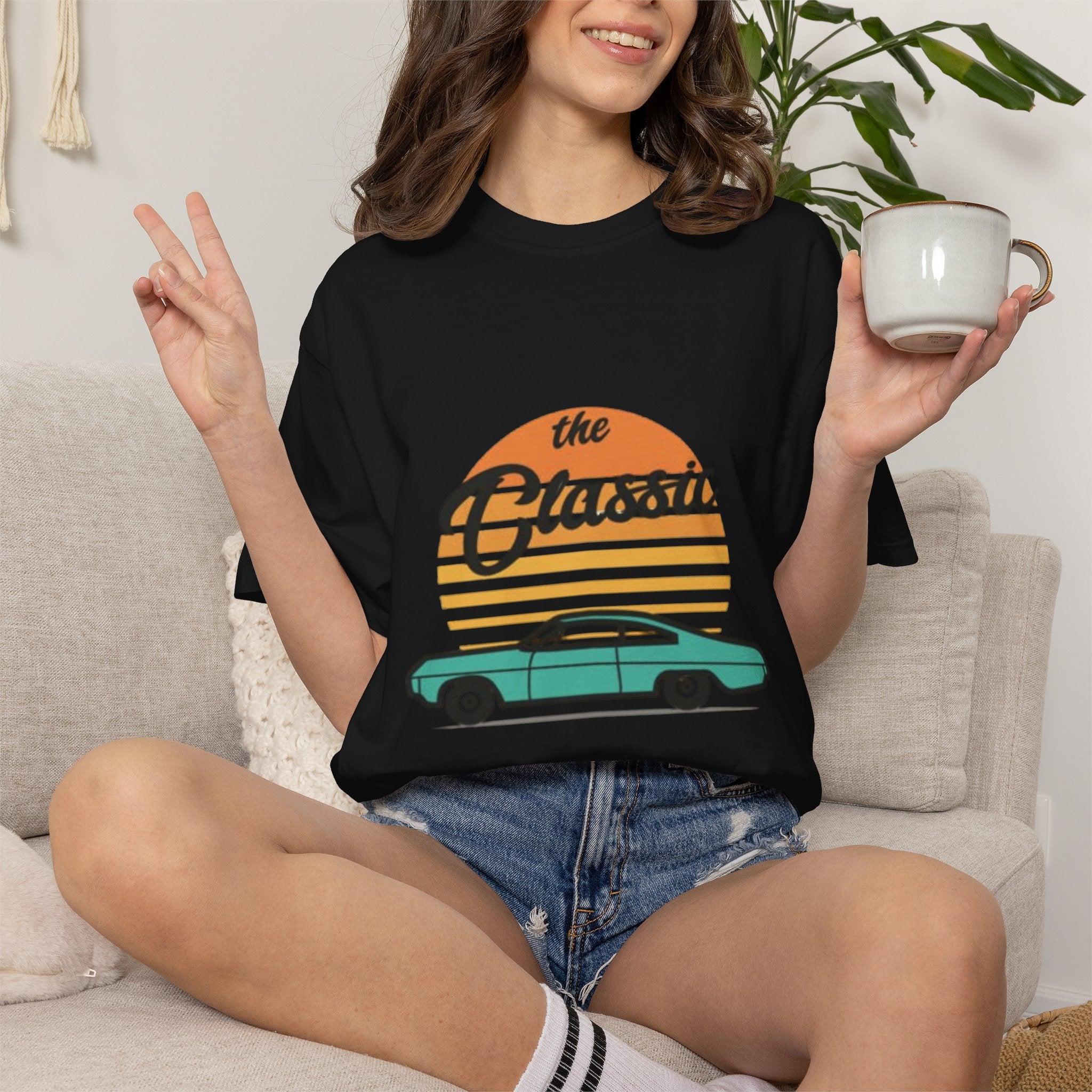 Classic Car Tee — 'The Classic' Vintage Sunset Retro T-Shirt